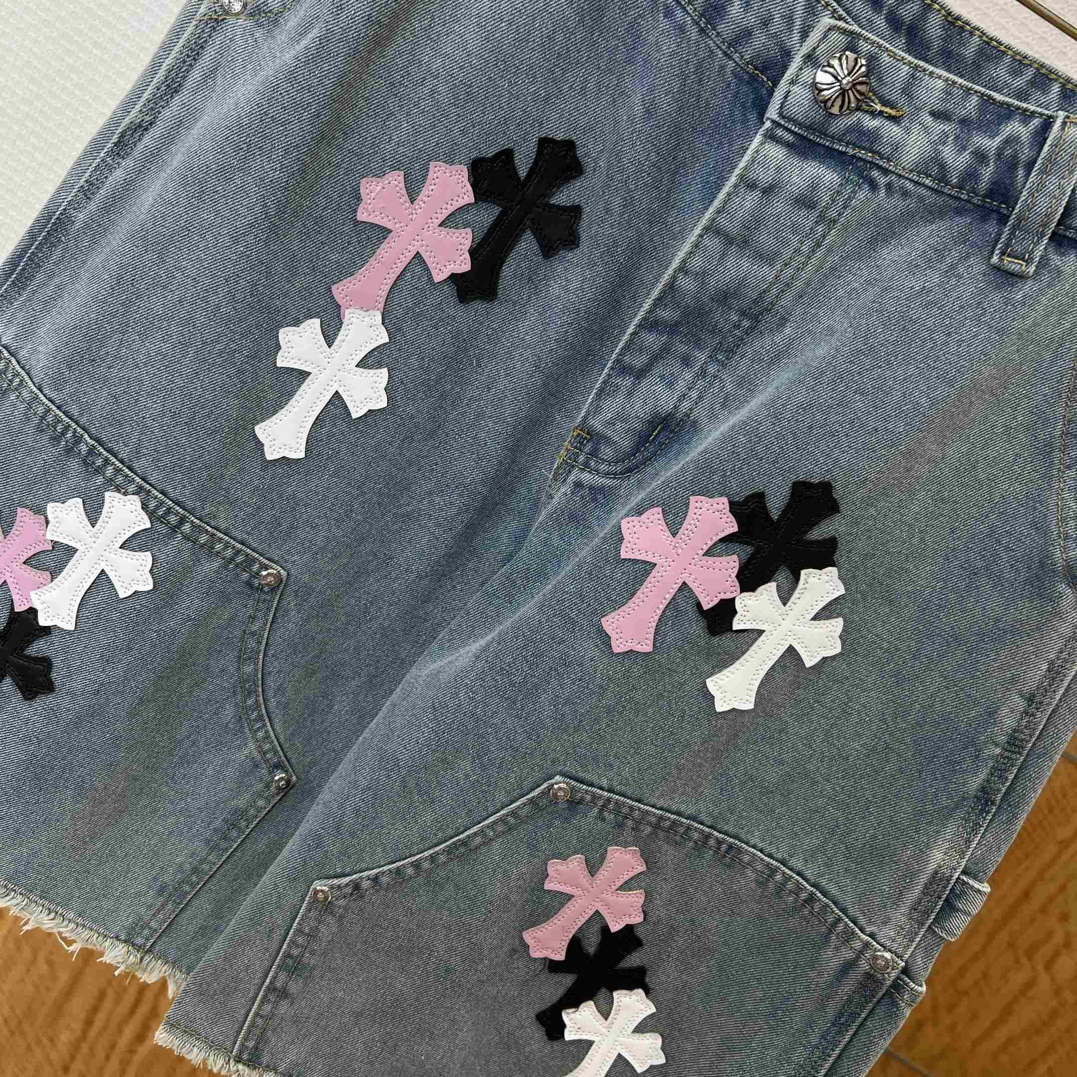 Chrome Hearts Denim Shorts - DesignerGu