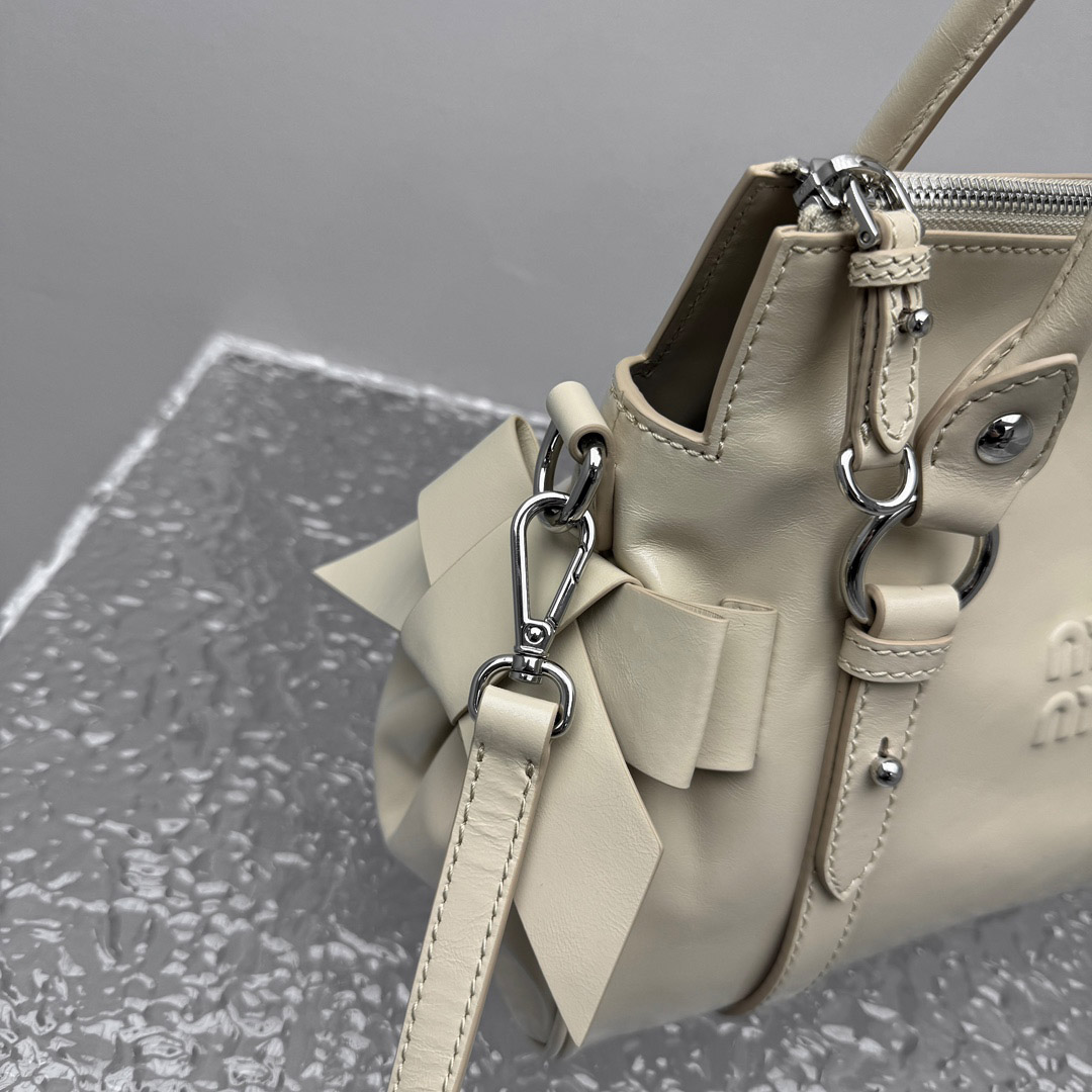 Miu Miu Shiny Leather Top-Handle Bag - DesignerGu
