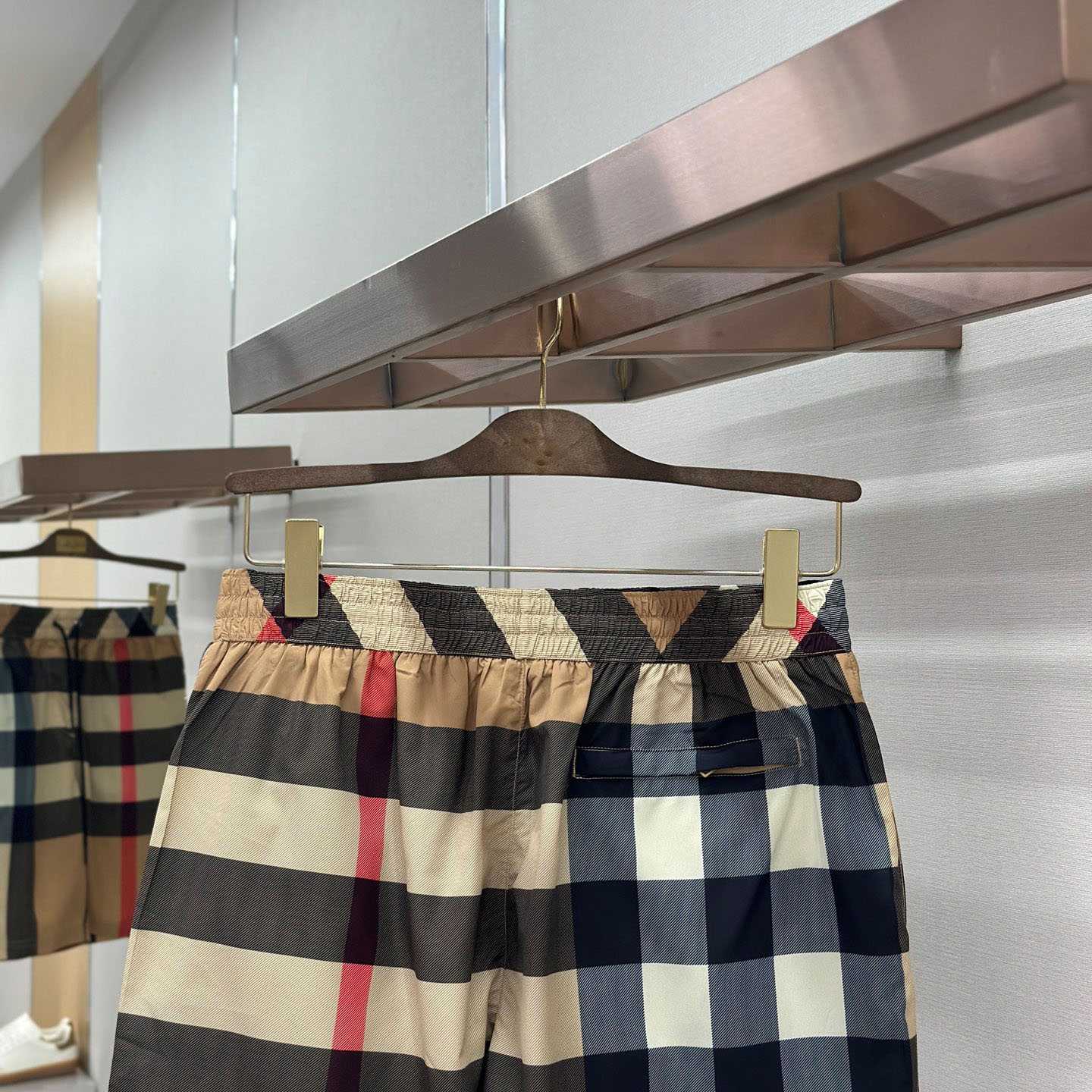 Burberry Check Swim Shorts 'Archive Beige' - DesignerGu