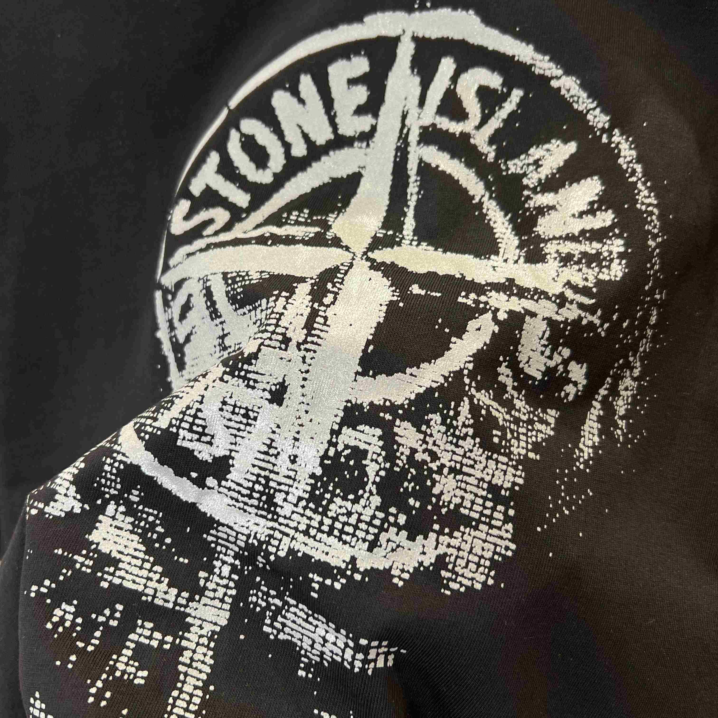 Stone Island Compass-Print Cotton T-shirt - DesignerGu