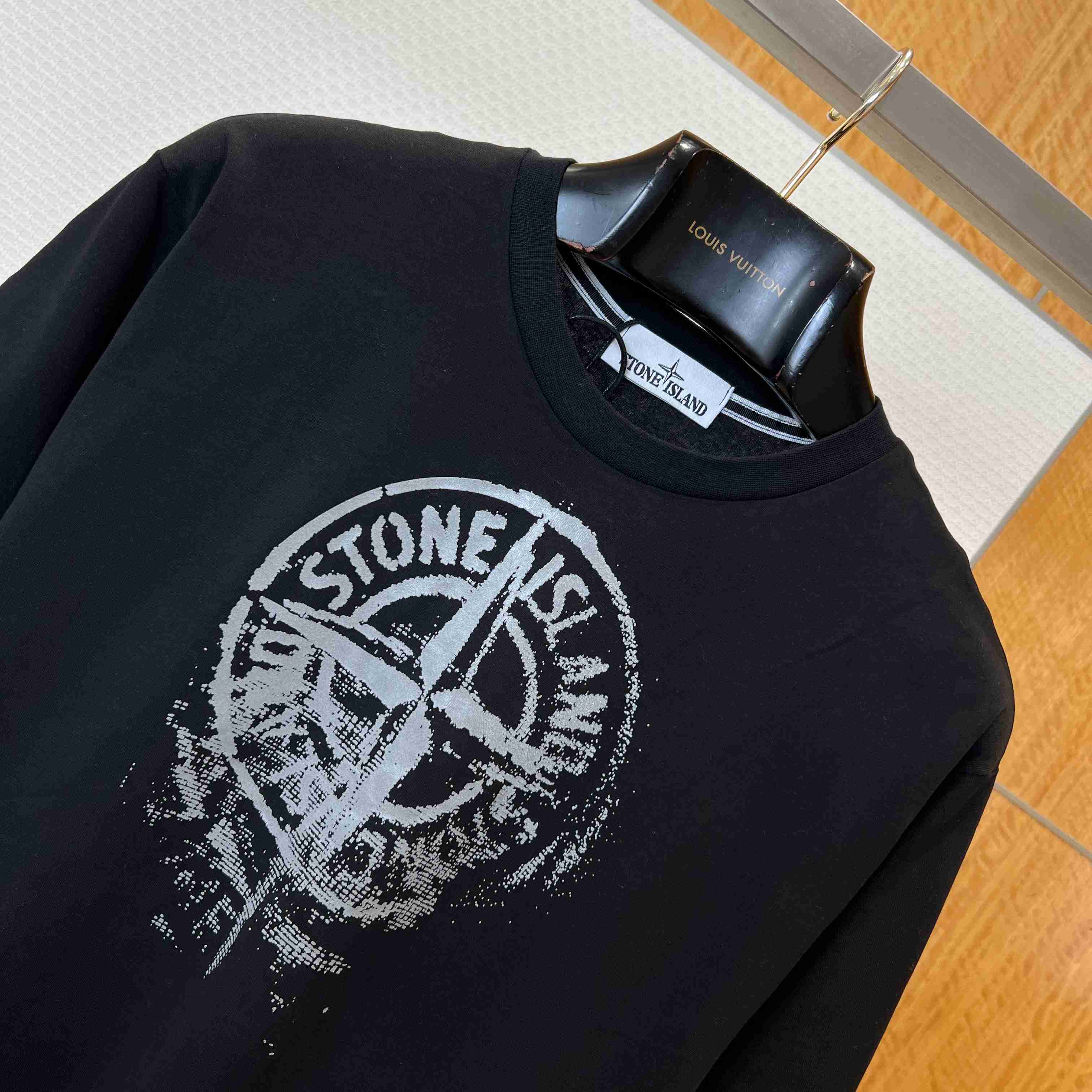 Stone Island Compass-Print Cotton T-shirt - DesignerGu