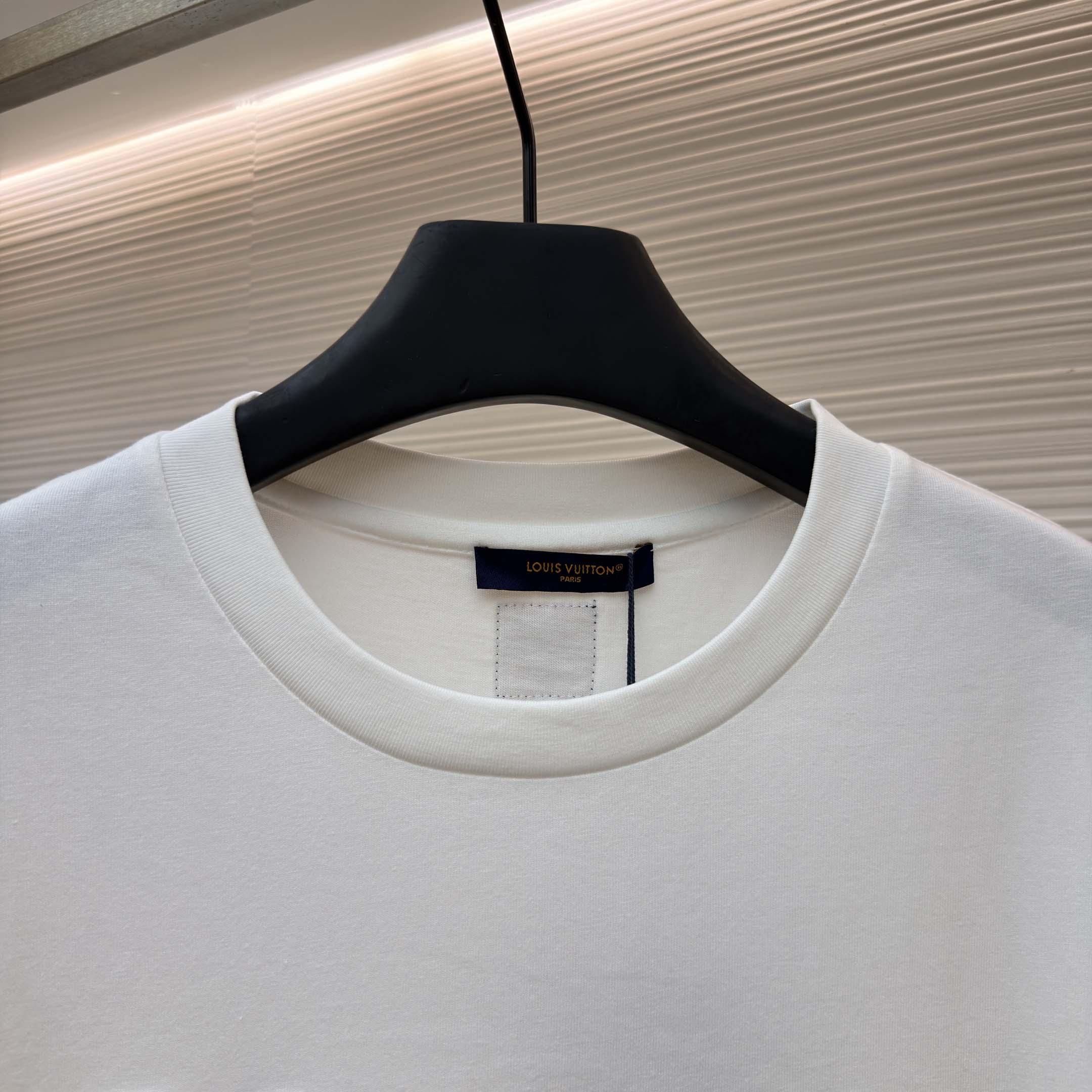 Louis Vuitton Denim Signature T-Shirt    - DesignerGu