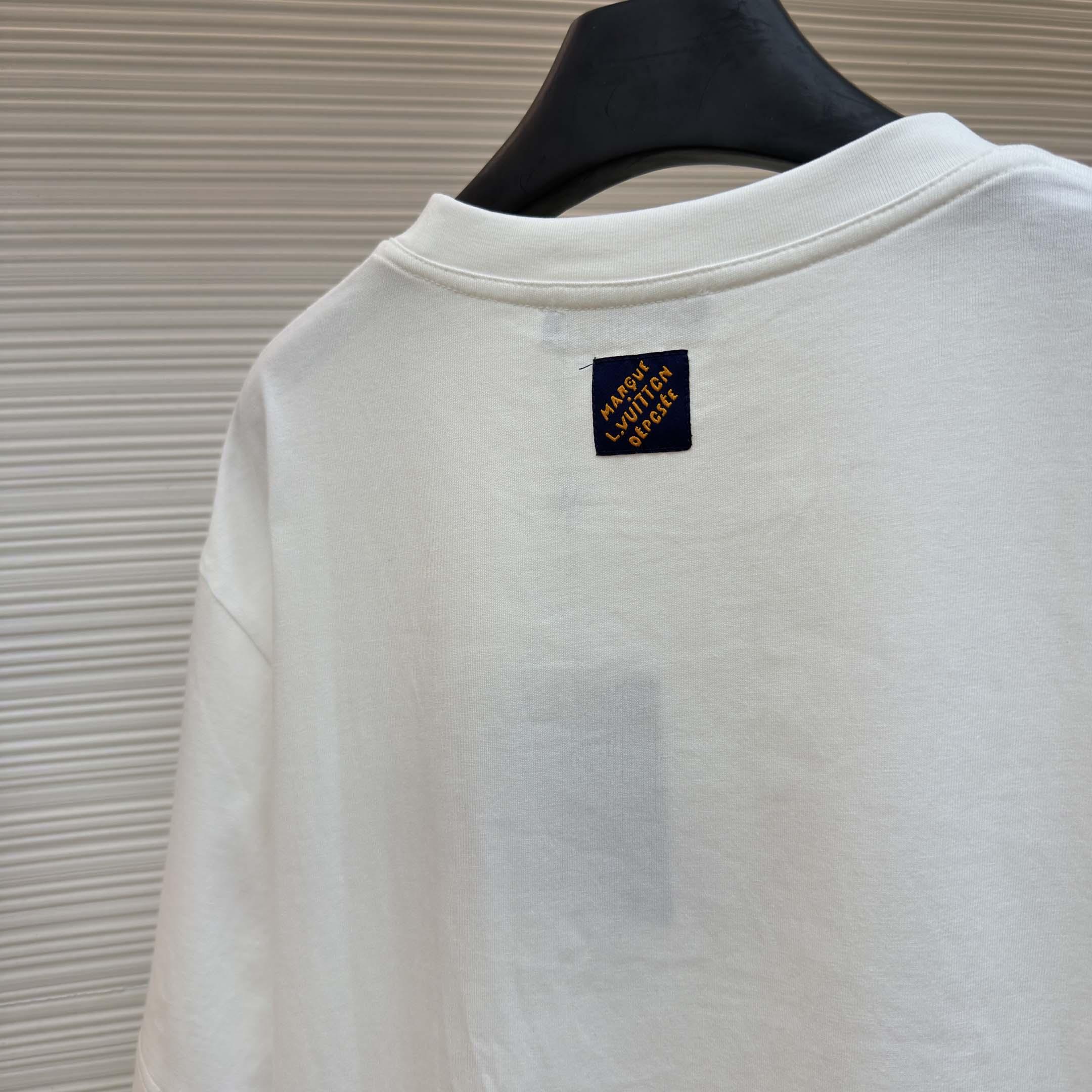 Louis Vuitton Denim Signature T-Shirt    - DesignerGu