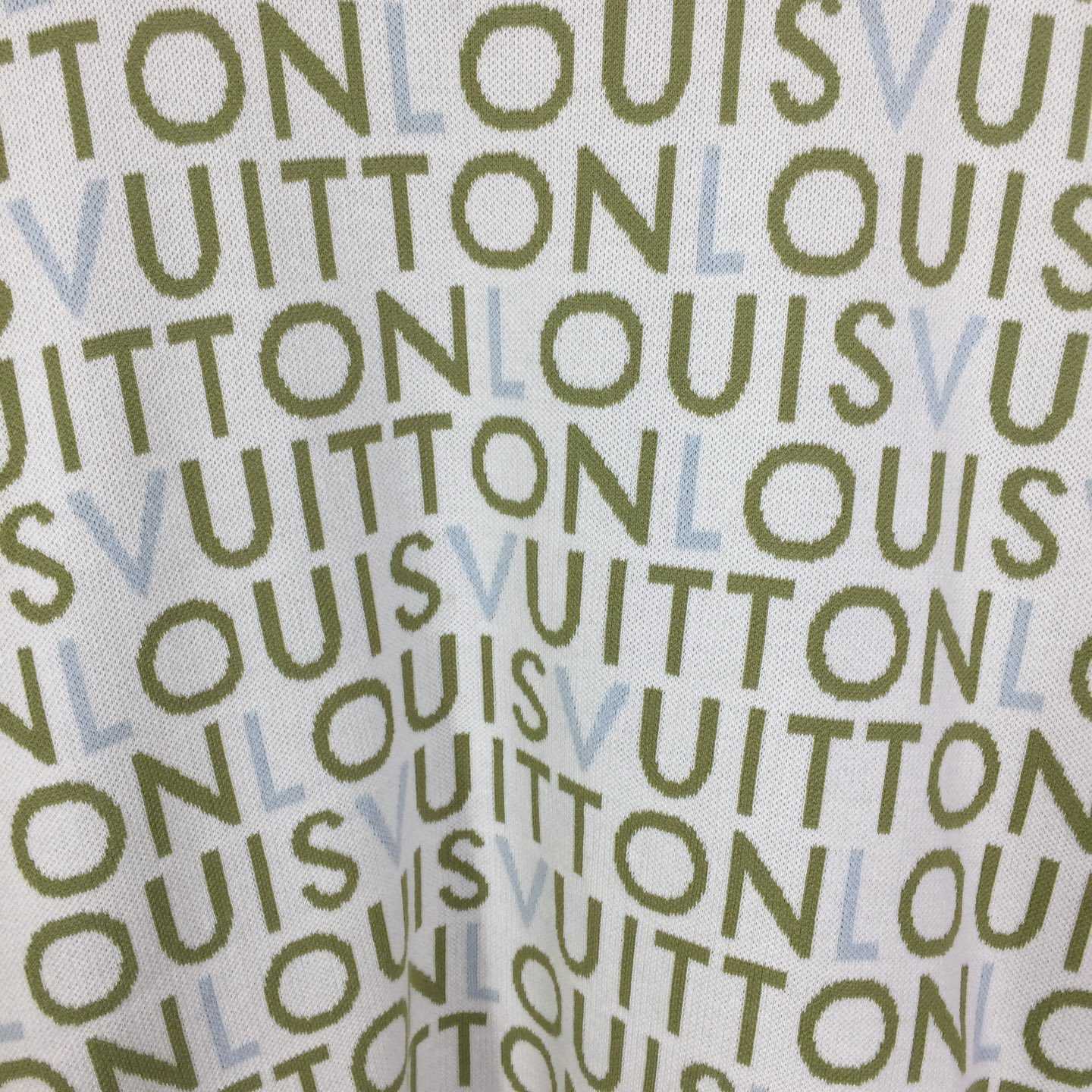 Louis Vuitton Jacquard Signature Short-Sleeved Crewneck   1AJTX2 - DesignerGu