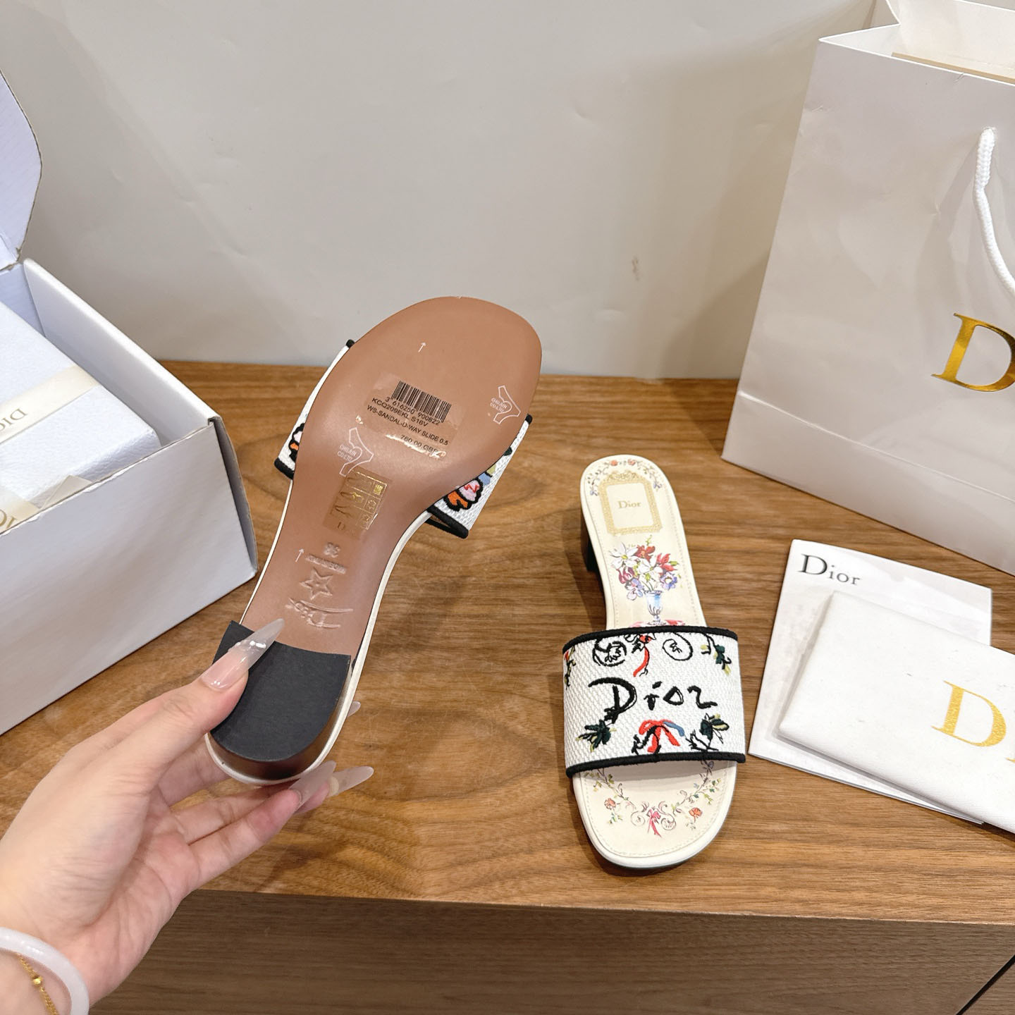 Dior Dioriviera Dway Heeled Slide - DesignerGu