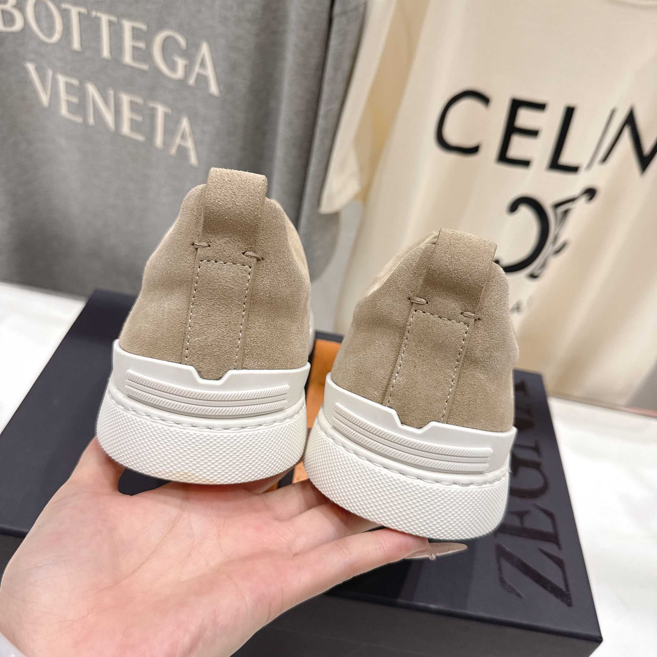 Zegna Suede Triple Stitch™ Sneakers - DesignerGu