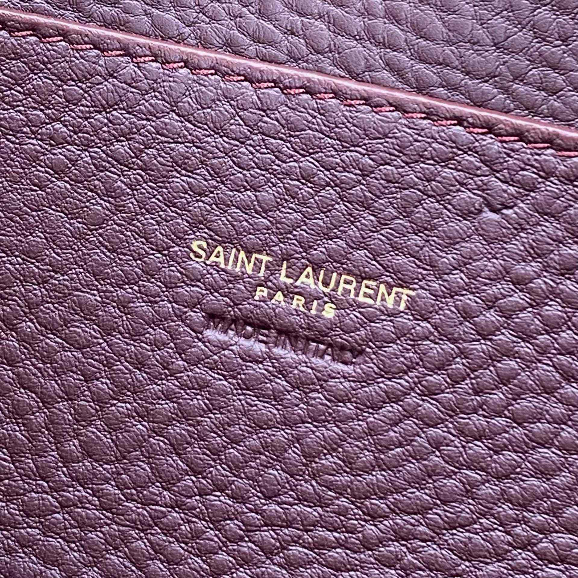 Saint Laurent LE 5 À 7 BABY BEA In Grained Leather - DesignerGu