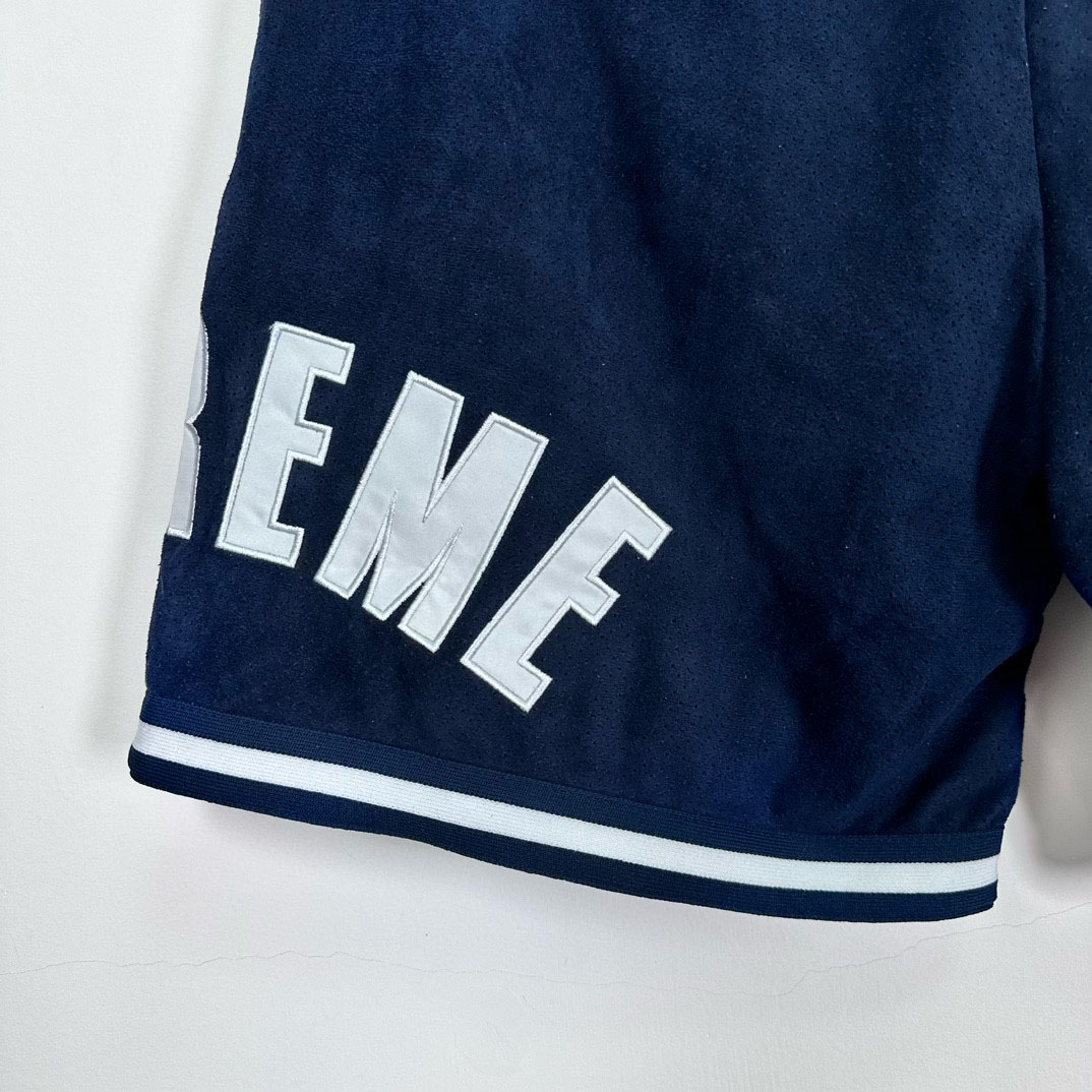 Supreme Ultrasuede Mesh Short 'Blue' - DesignerGu
