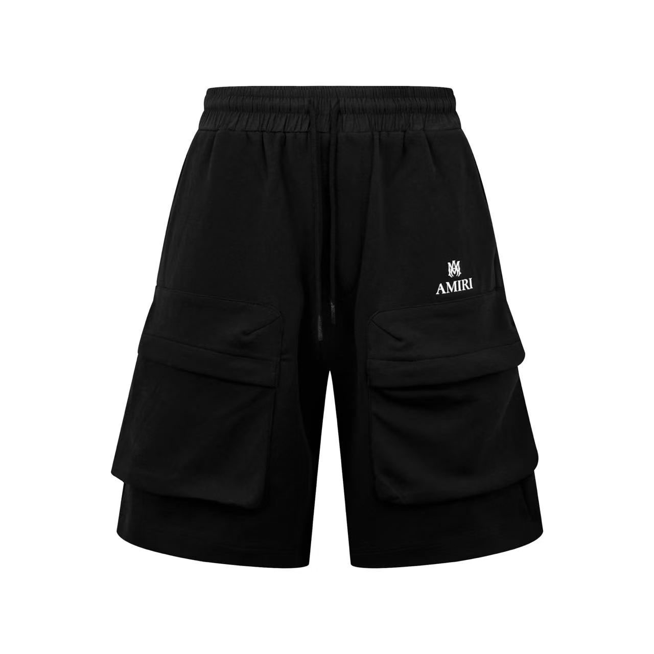 Amiri Drawstring-Waist Cargo Track Shorts - DesignerGu
