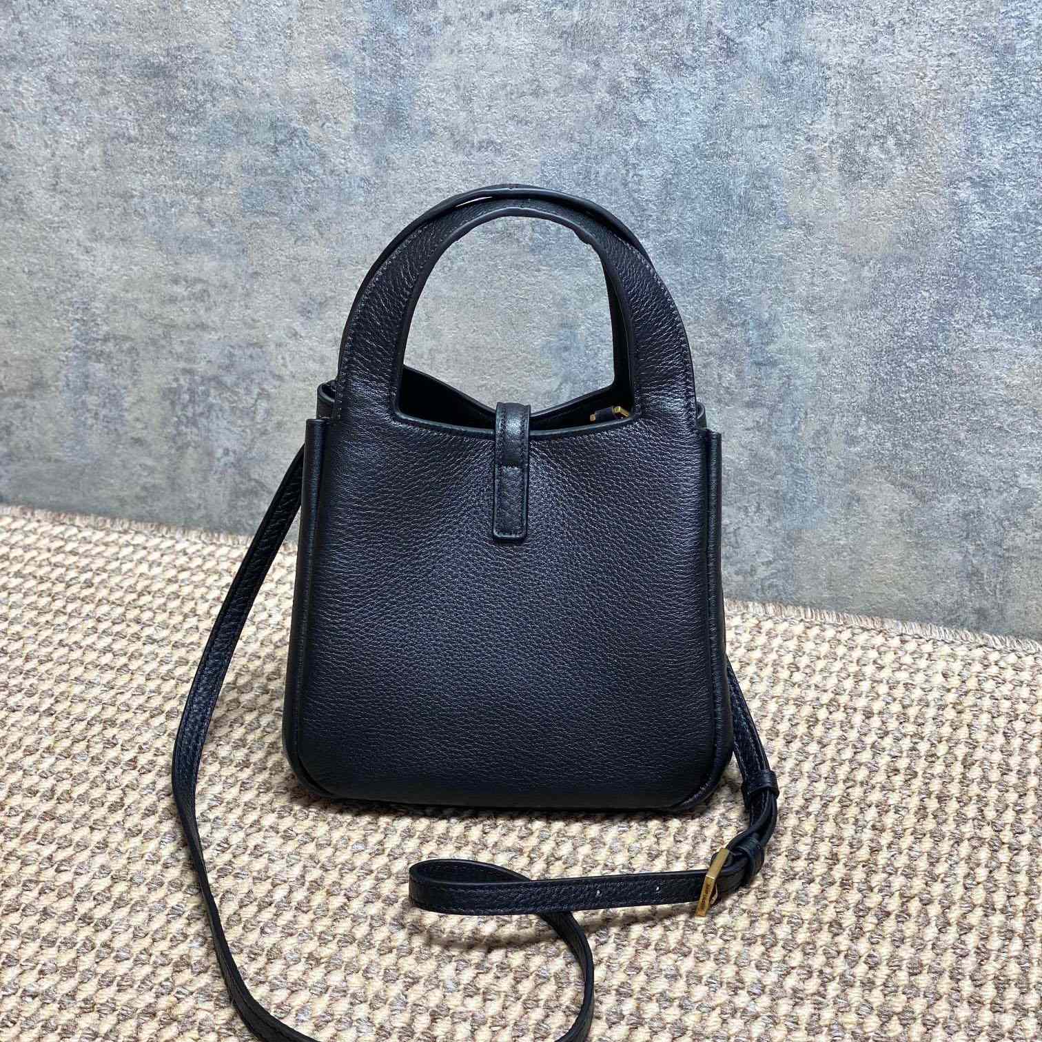 Saint Laurent LE 5 À 7 BABY BEA In Grained Leather - DesignerGu