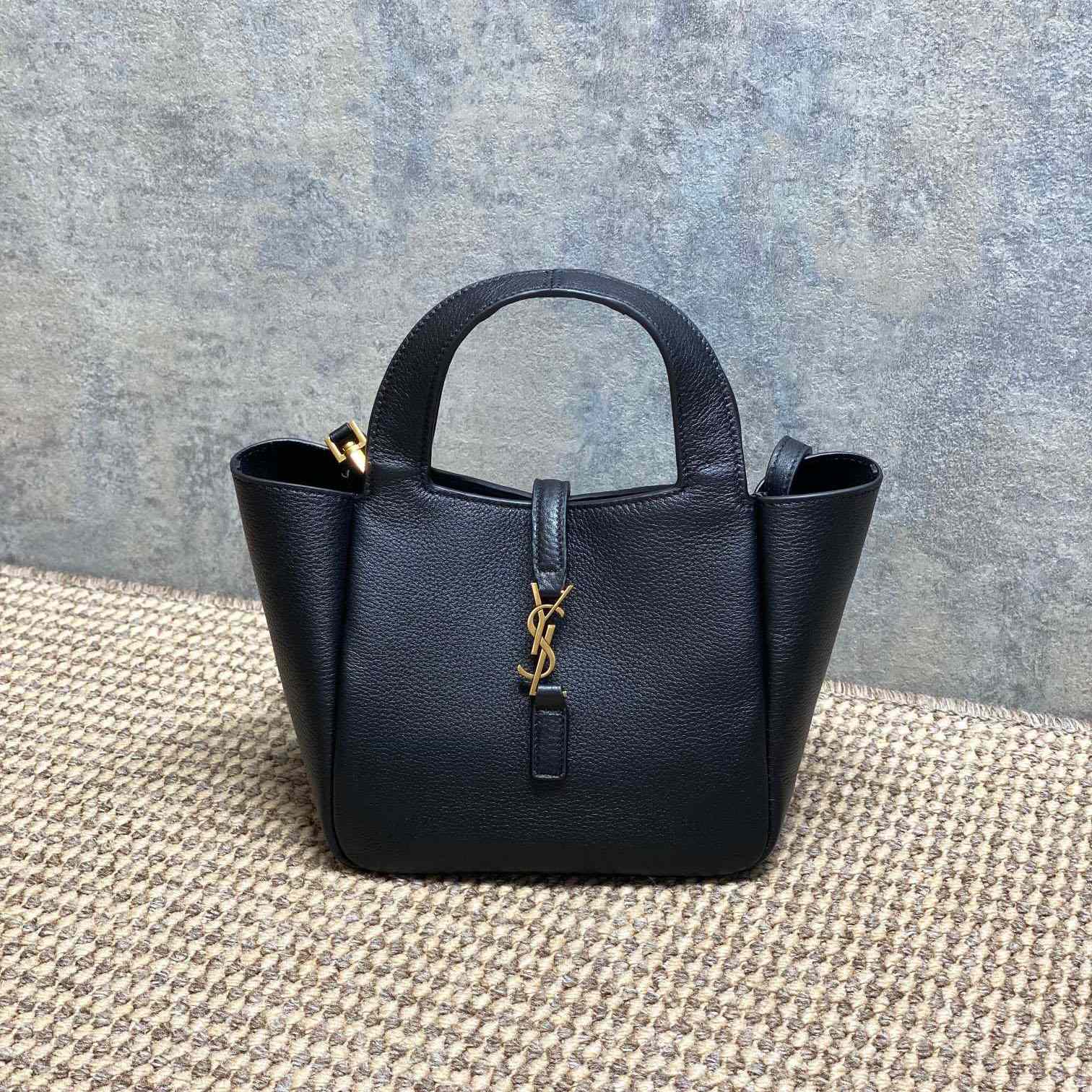 Saint Laurent LE 5 À 7 BABY BEA In Grained Leather - DesignerGu