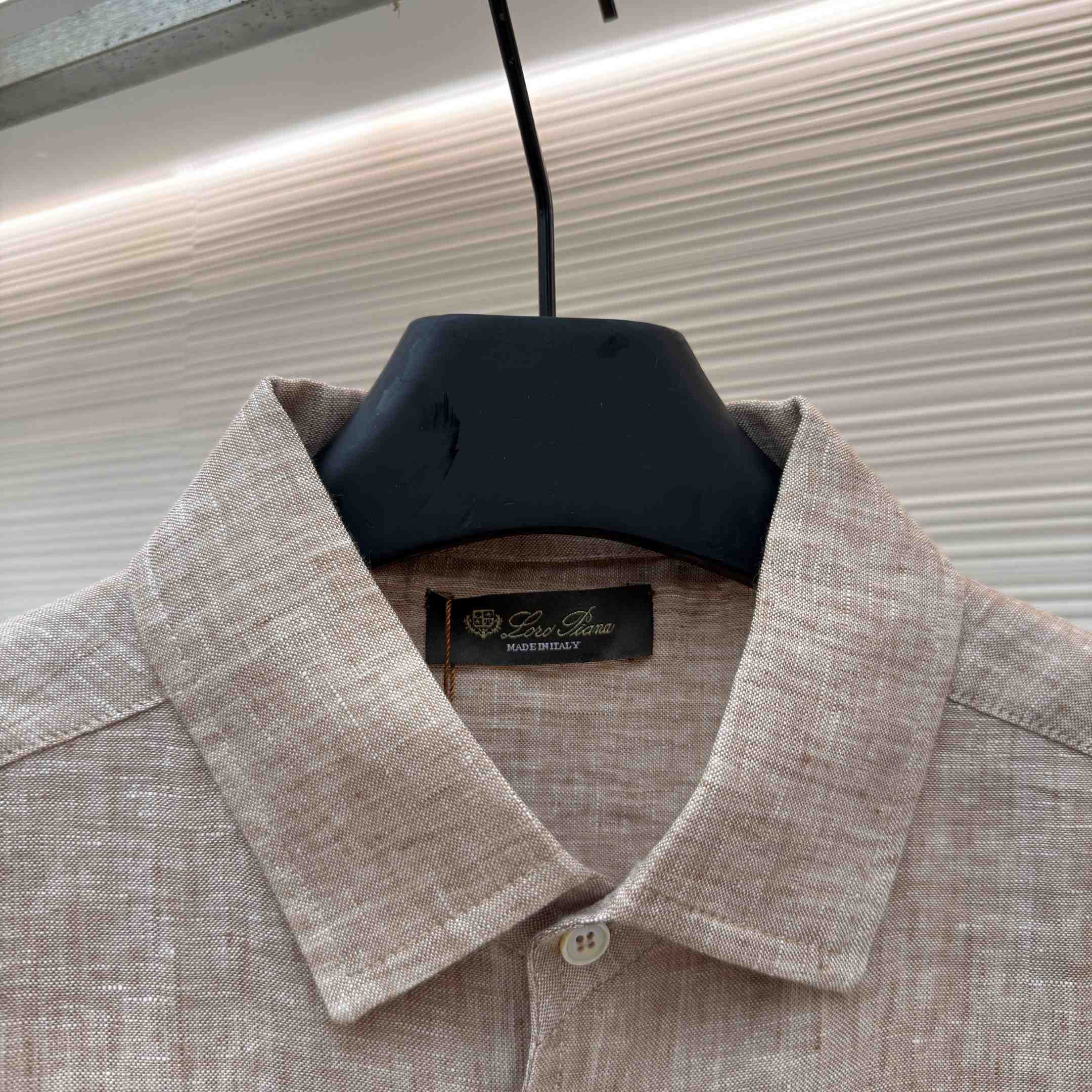 Loro Piana André Mélange Slub Linen Shirt - DesignerGu