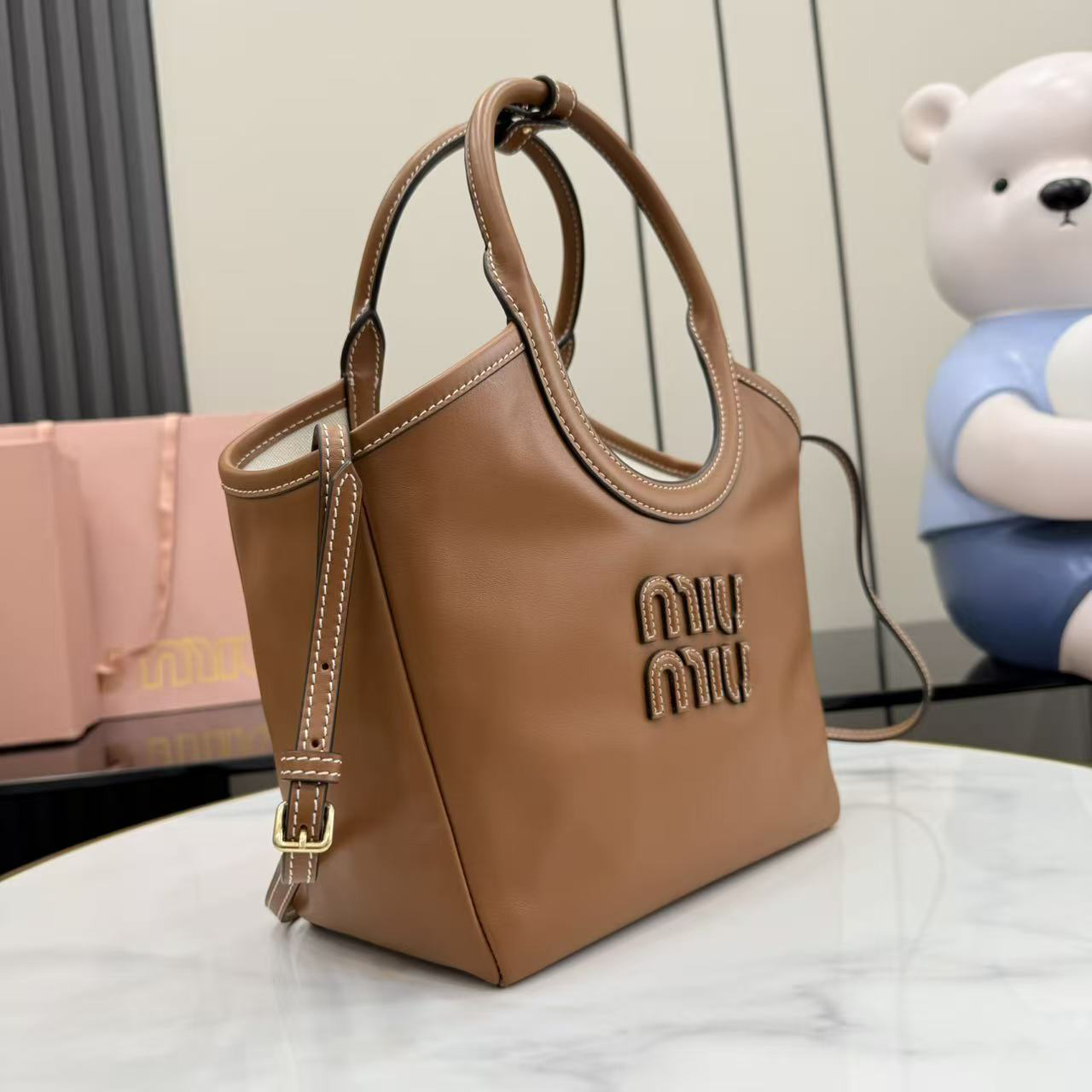 Miu Miu IVY Leather Bag 5BG288 - DesignerGu