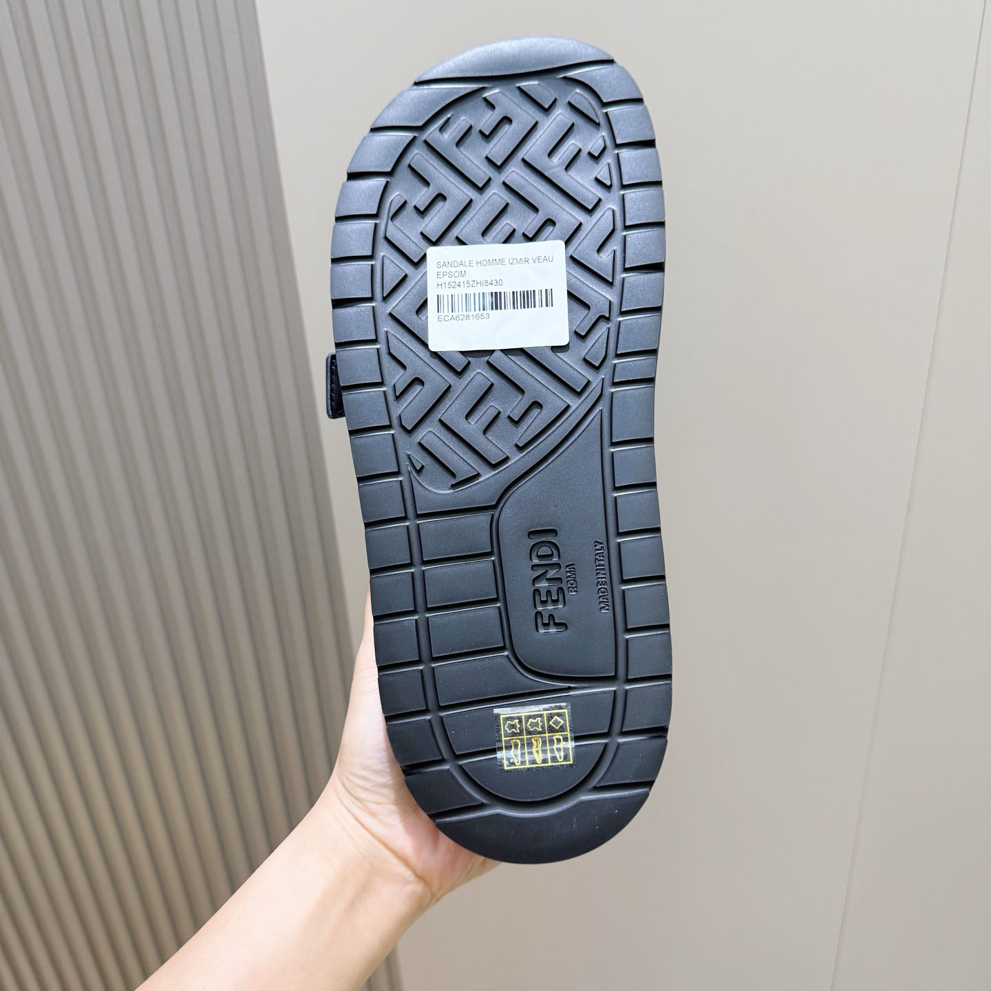 Fendi Jacquard Strap Slides - DesignerGu