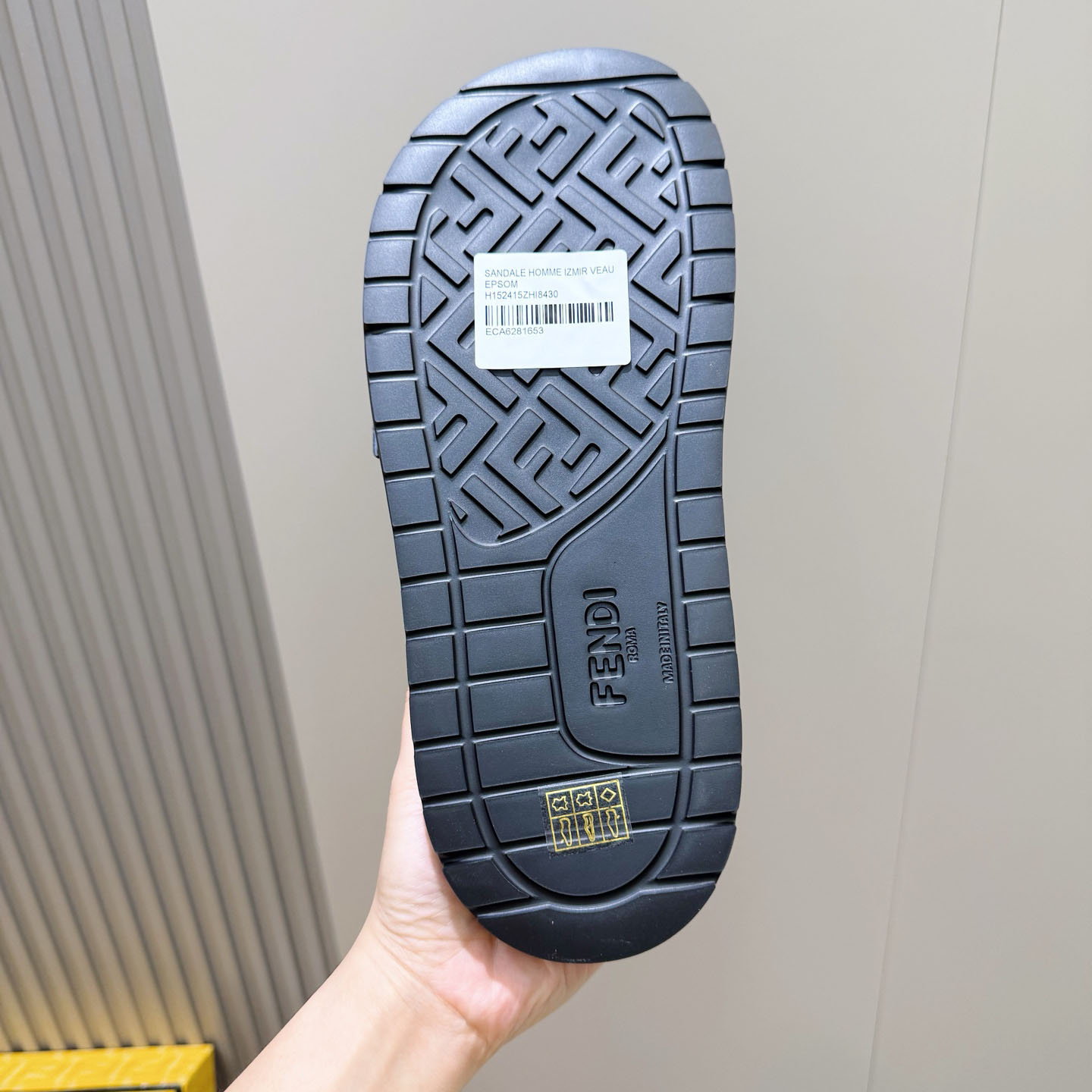 Fendi Jacquard Strap Slides - DesignerGu
