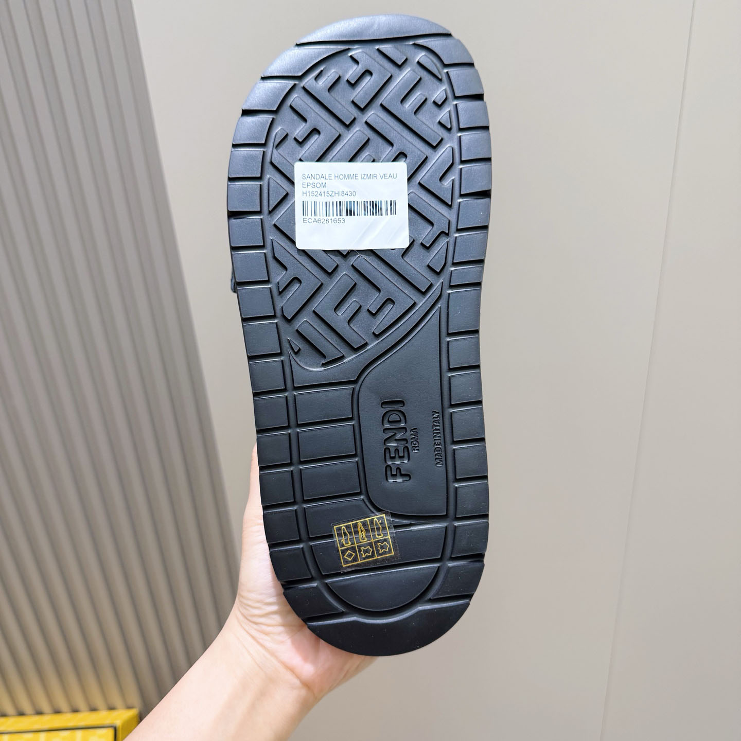 Fendi Jacquard Strap Slides - DesignerGu