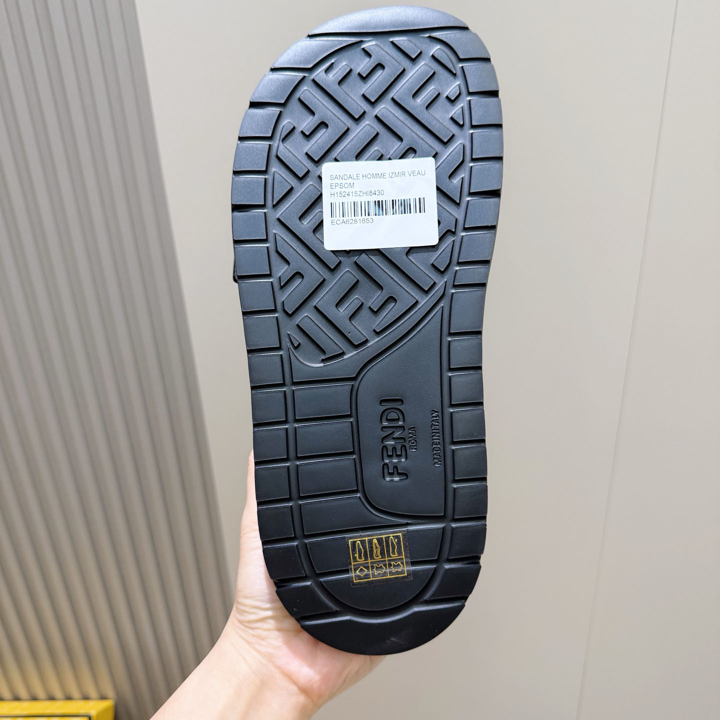 Fendi Jacquard Strap Slides - DesignerGu