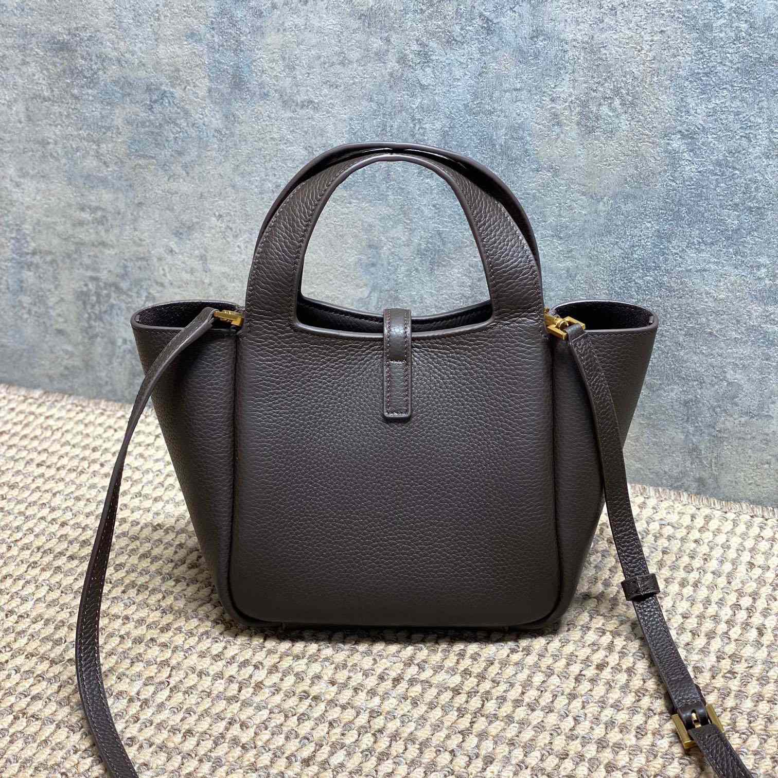 Saint Laurent LE 5 À 7 BABY BEA In Grained Leather - DesignerGu