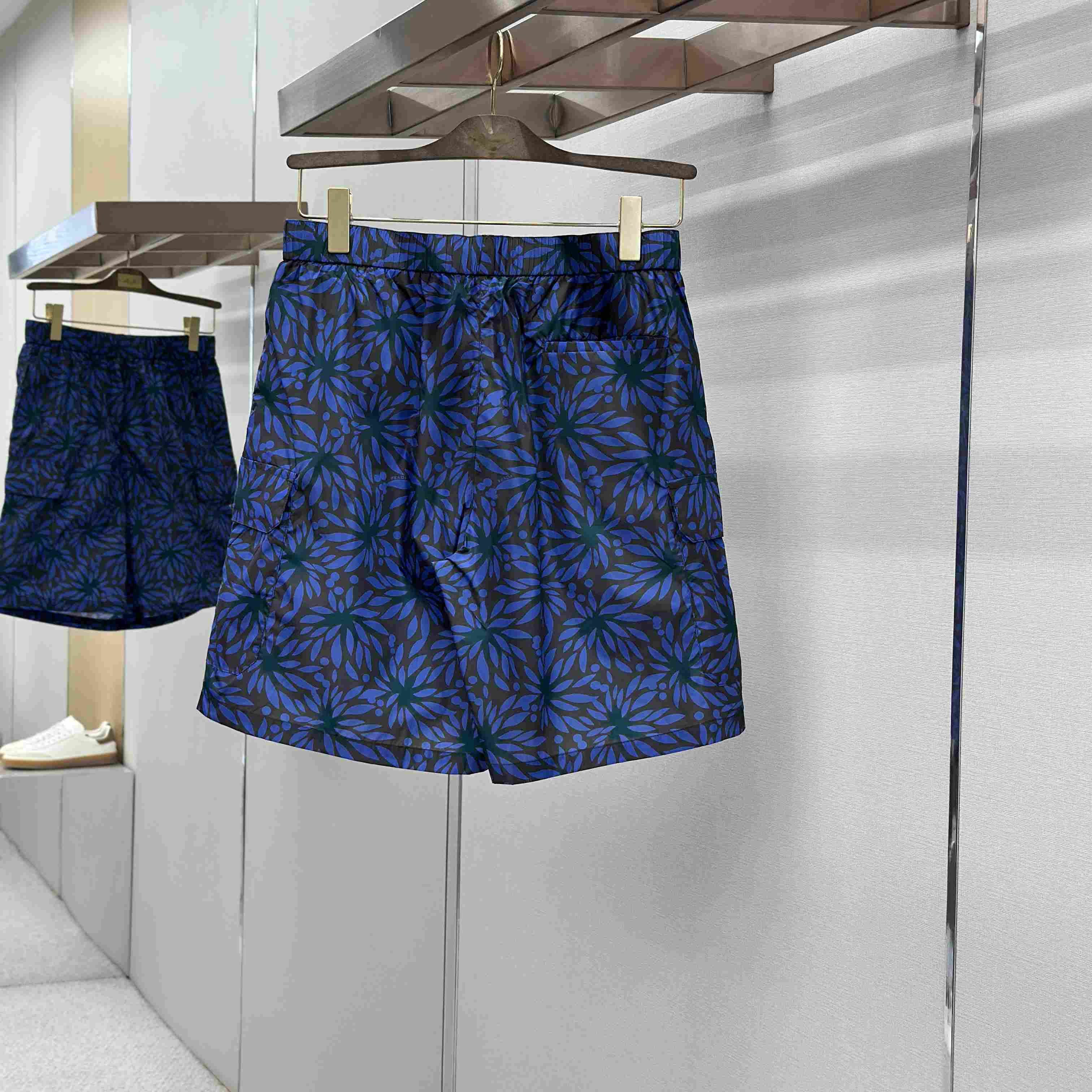Prada Printed Re-Nylon Swim Trunks - DesignerGu