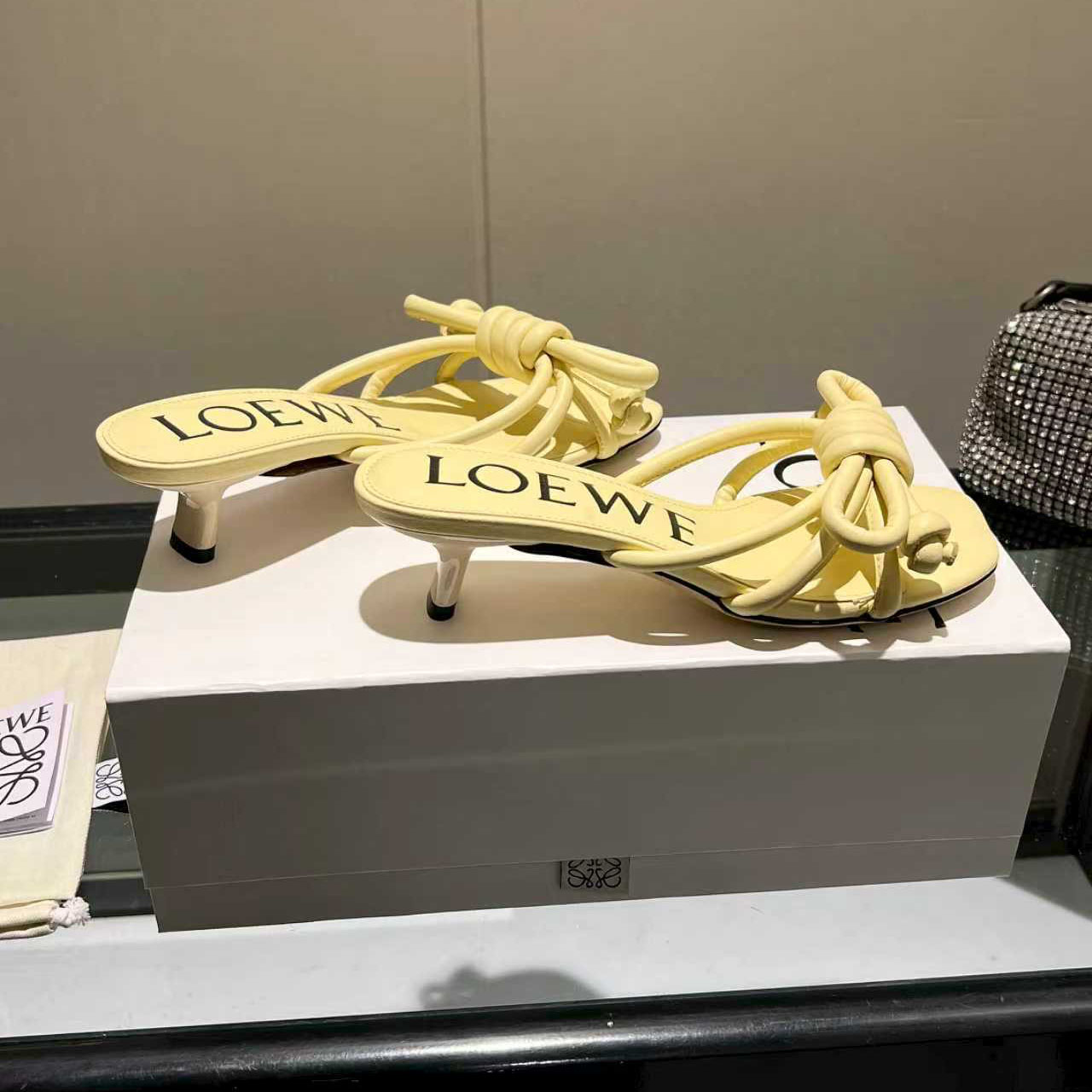 Loewe Flamenco Knot Sandal In Lambskin - DesignerGu