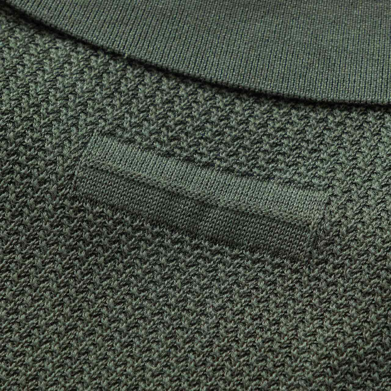 Zegna Premium Cotton Knit Johnny Collar Polo Sweater - DesignerGu