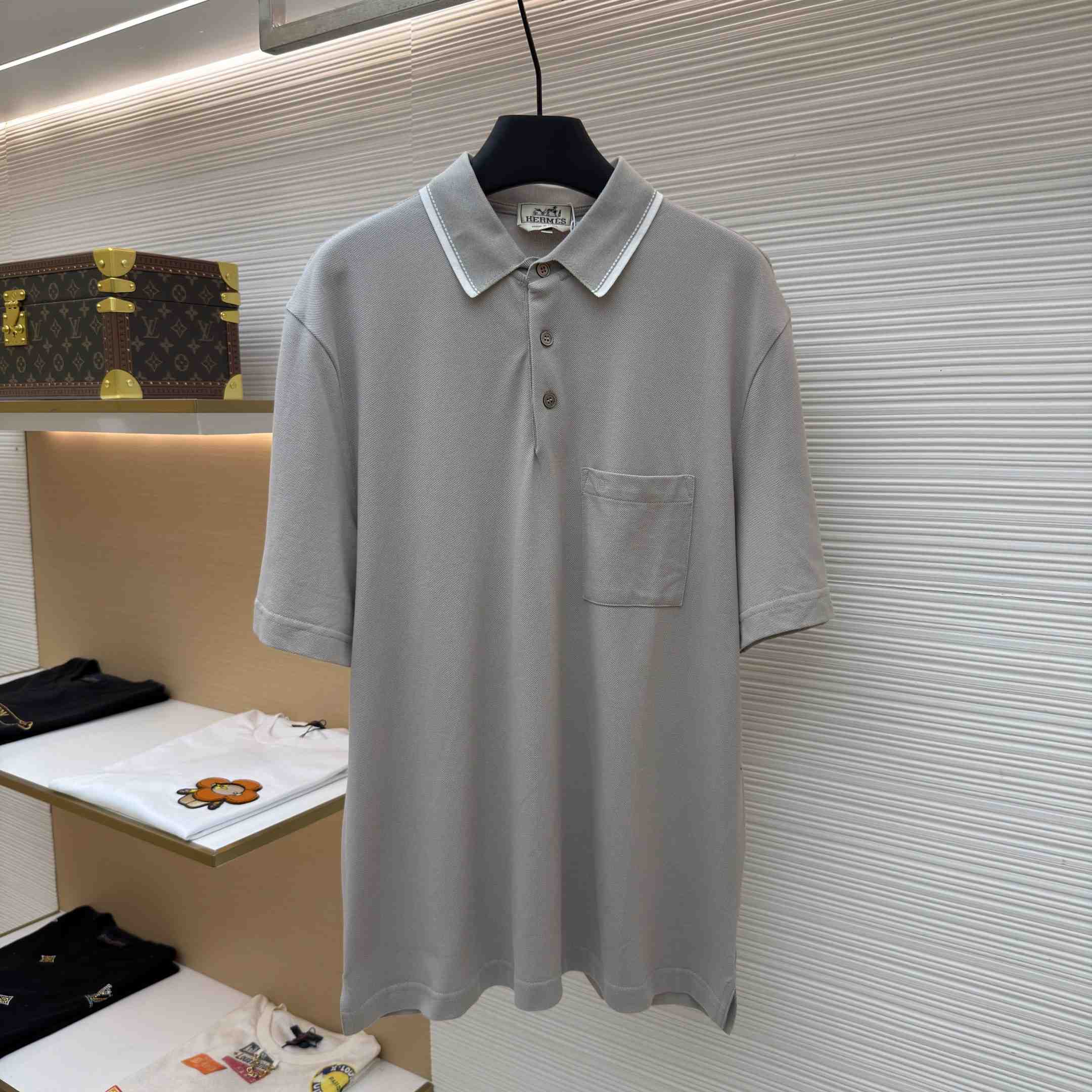 Hermes "Piqures Sellier" Polo Shirt - DesignerGu