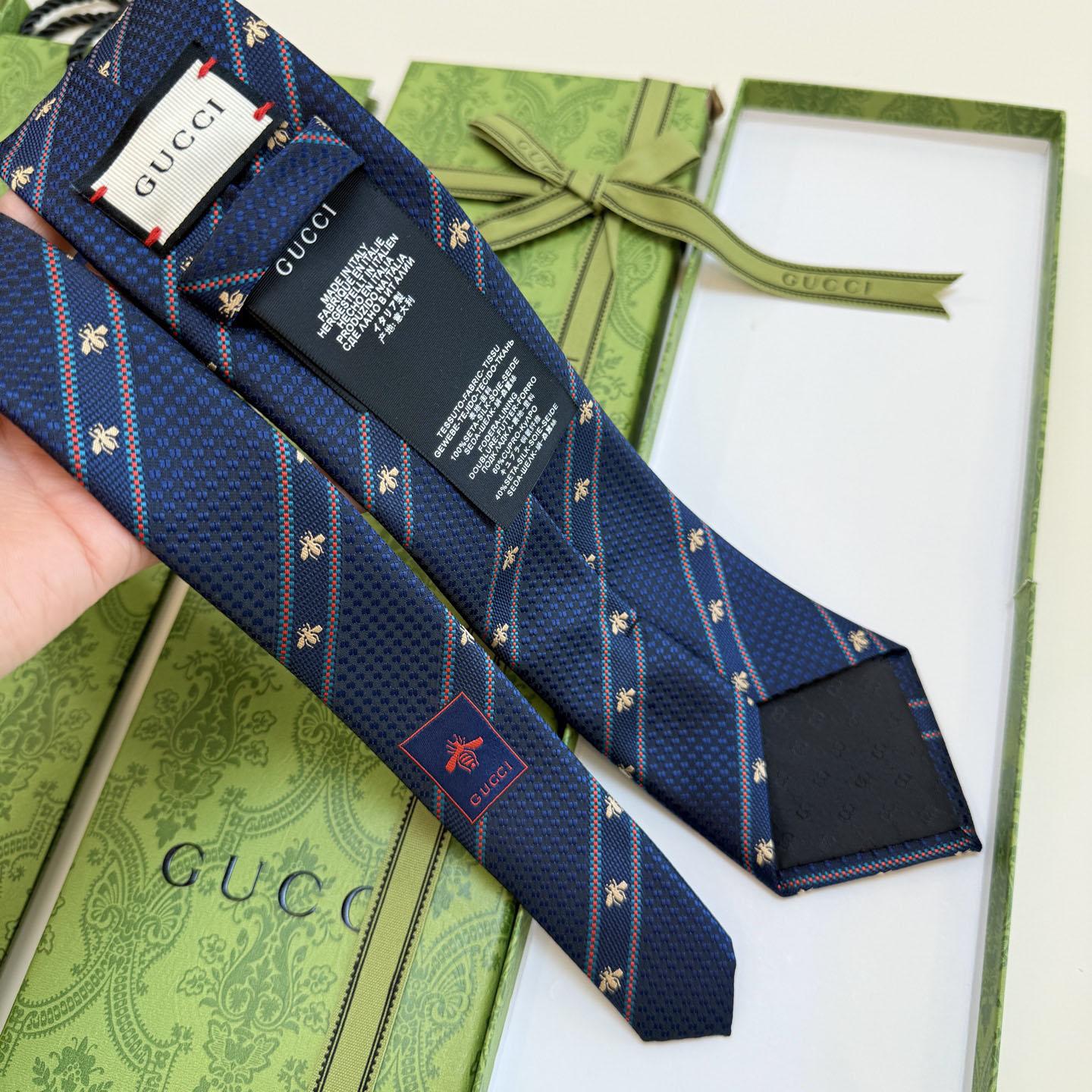 Gucci Bee And Web Silk Jacquard Tie - DesignerGu
