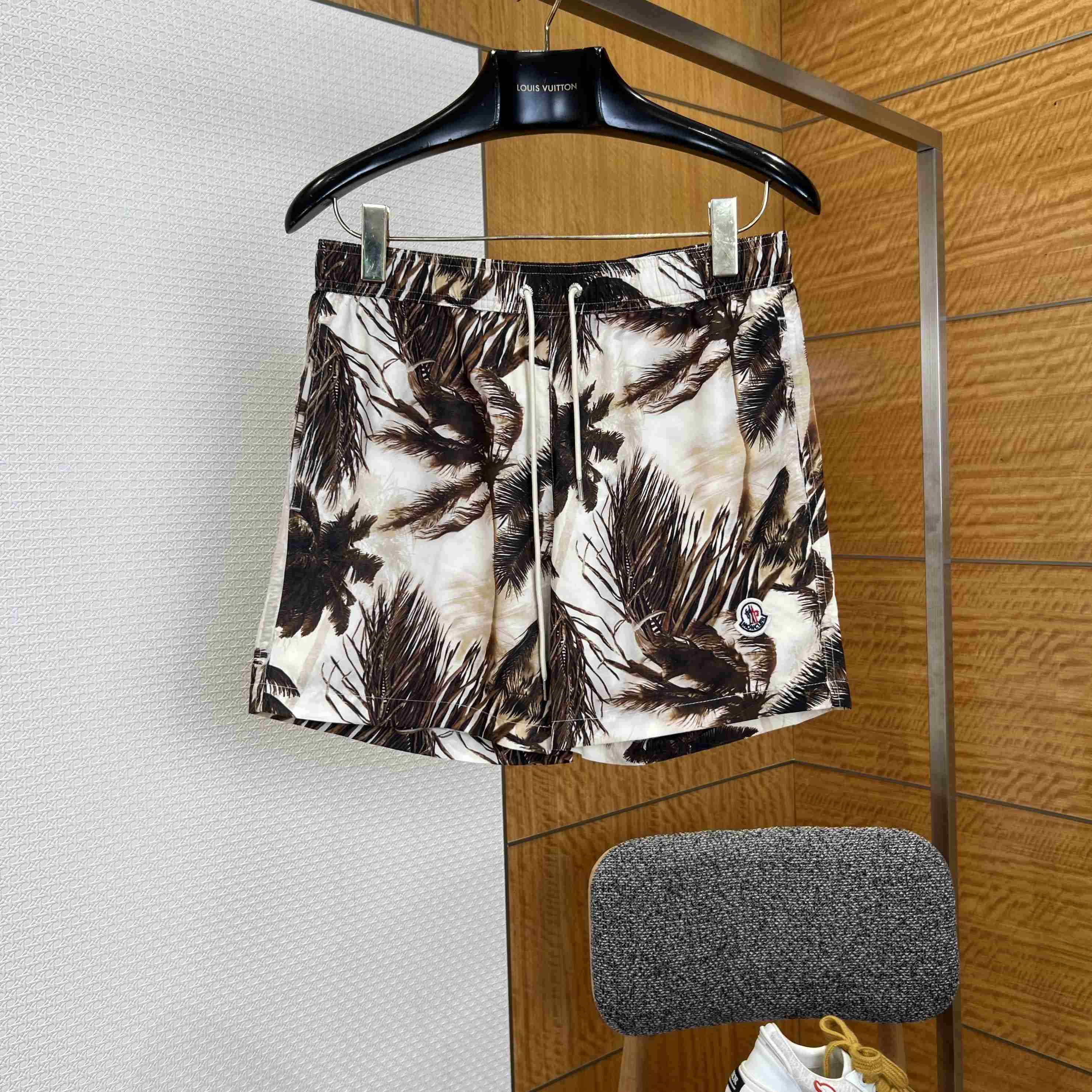 Moncler Tropical-Print Swim Shorts - DesignerGu
