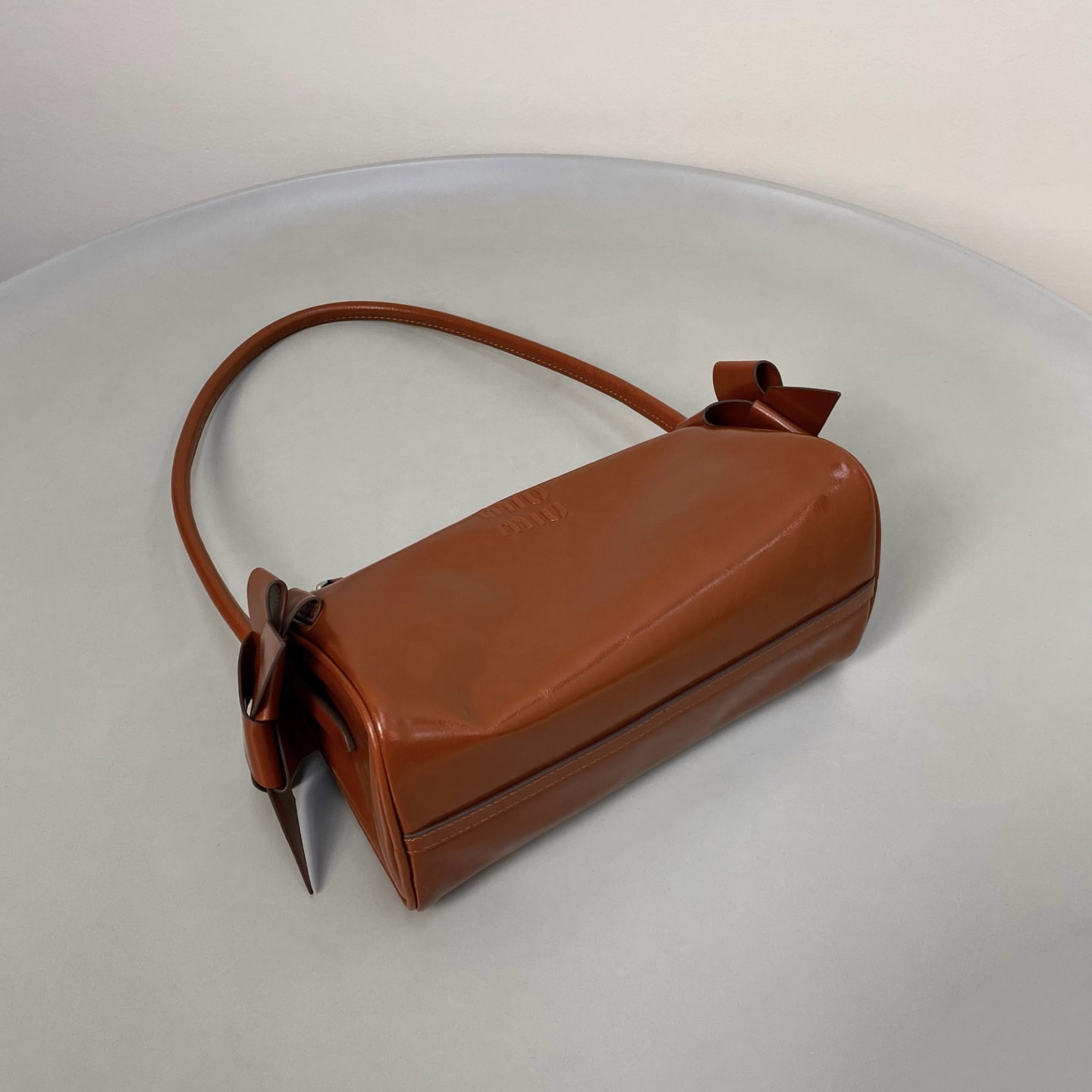 Miu Miu Shiny Leather Pouch - DesignerGu