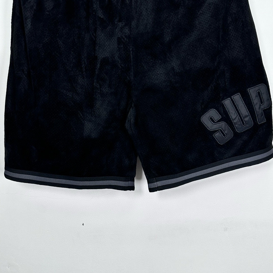 Supreme Ultrasuede Mesh Short 'Black' - DesignerGu