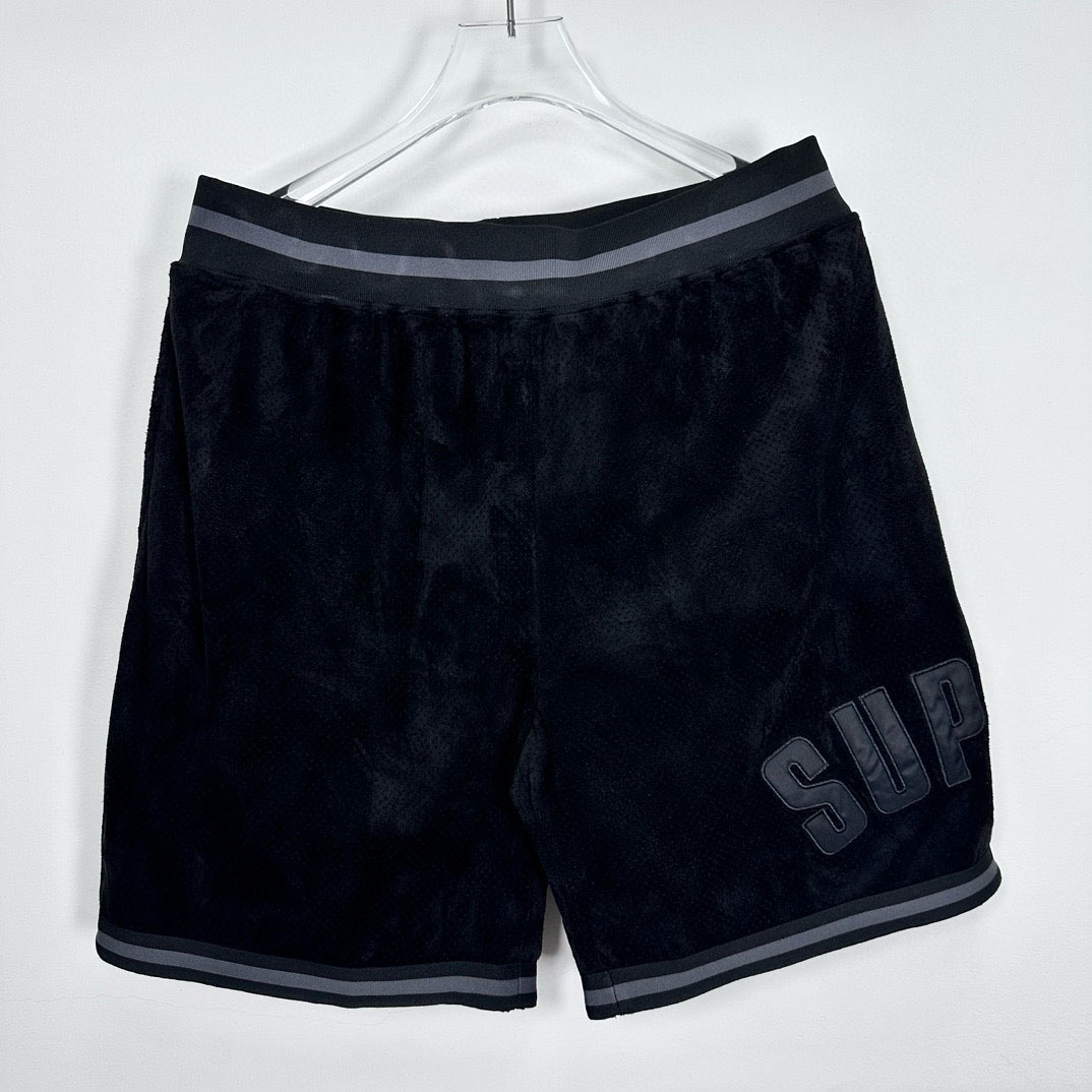 Supreme Ultrasuede Mesh Short 'Black' - DesignerGu