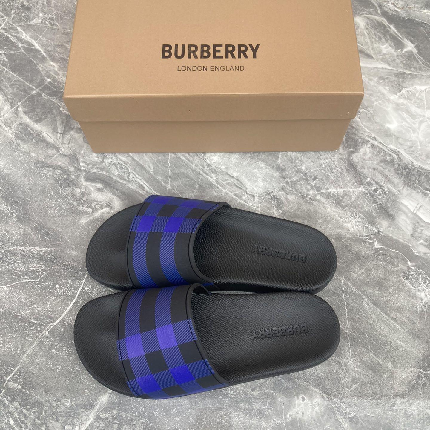 Burberry Furley Check Slide Sandals - DesignerGu