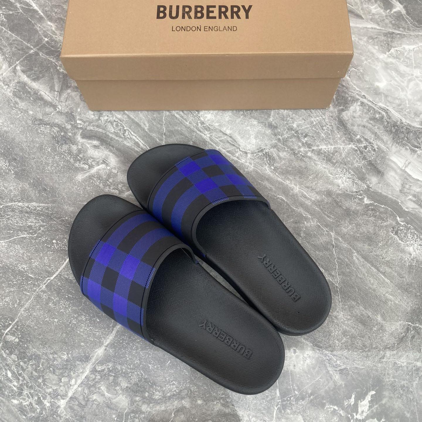Burberry Furley Check Slide Sandals - DesignerGu