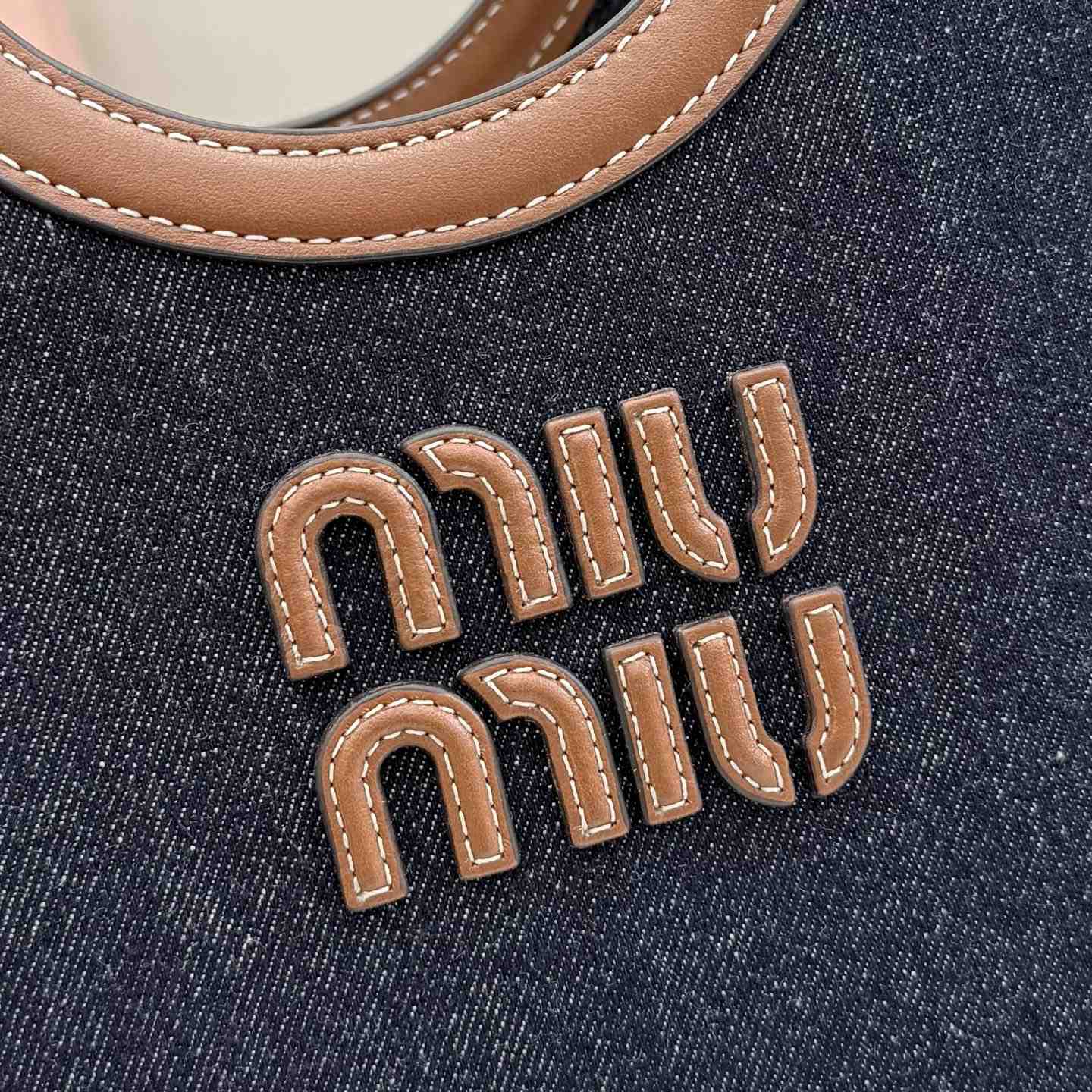 Miu Miu Lvy Denim Bag 5BG288 - DesignerGu