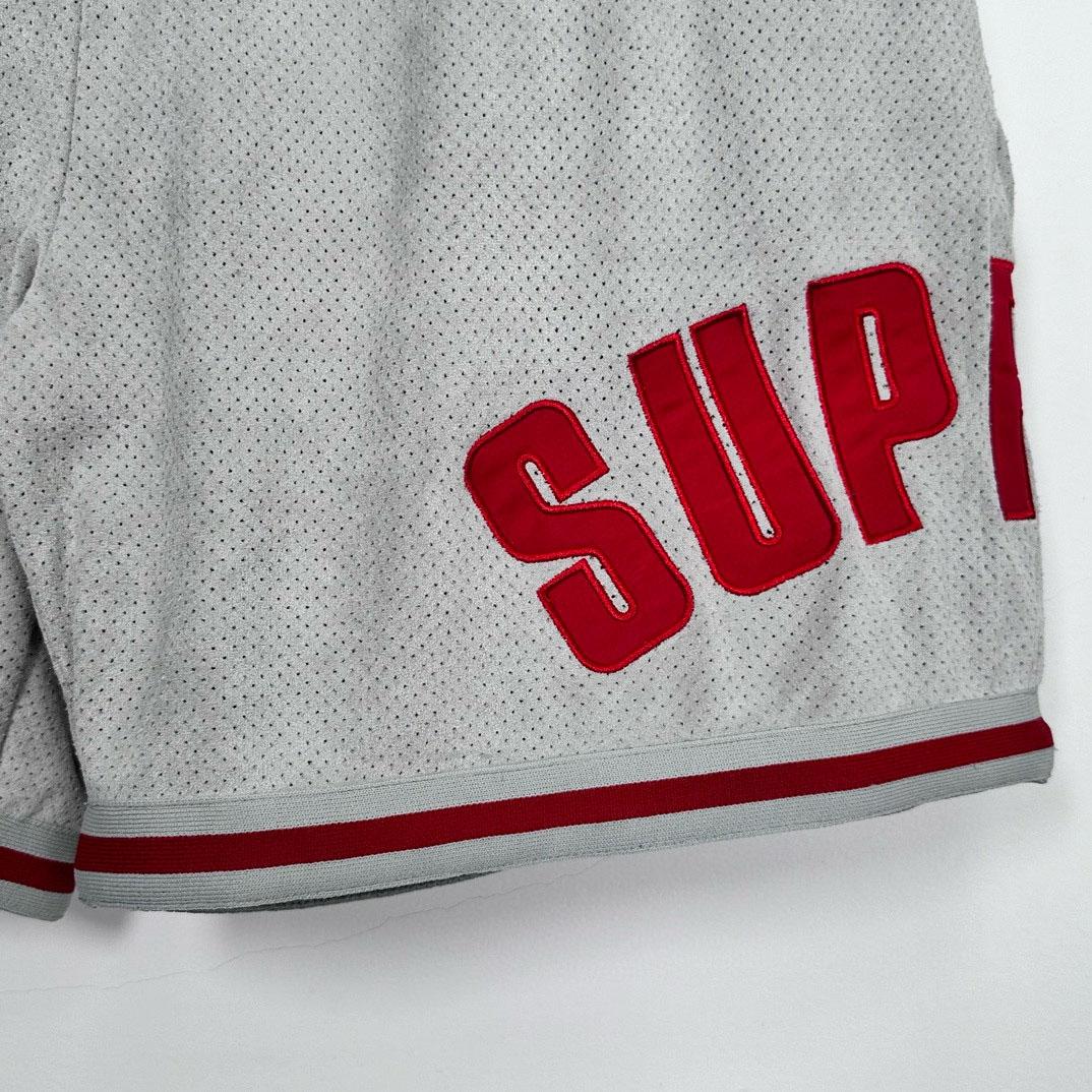 Supreme Ultrasuede Mesh Short 'Grey' - DesignerGu