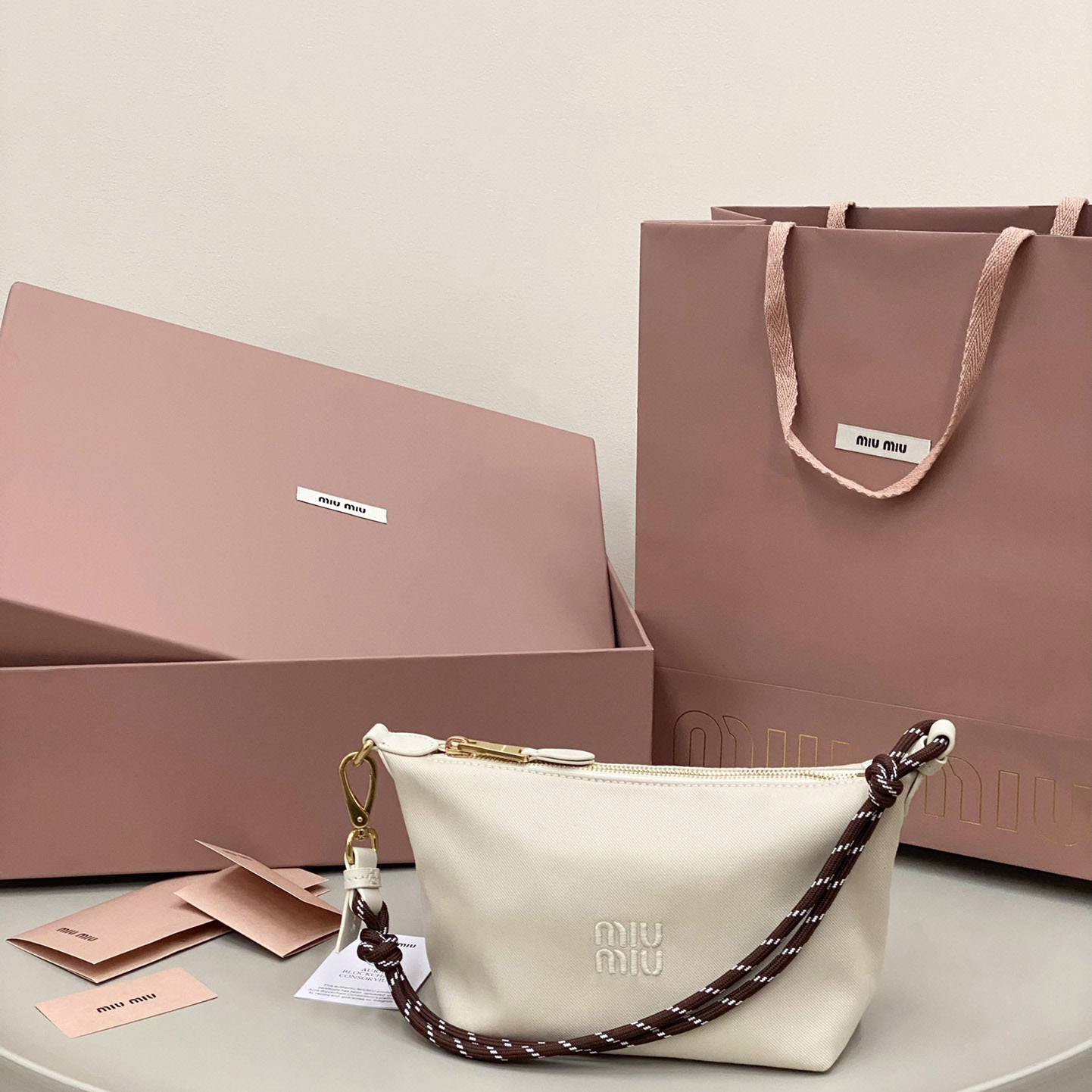 Miu Miu Gabardine Pouch - DesignerGu