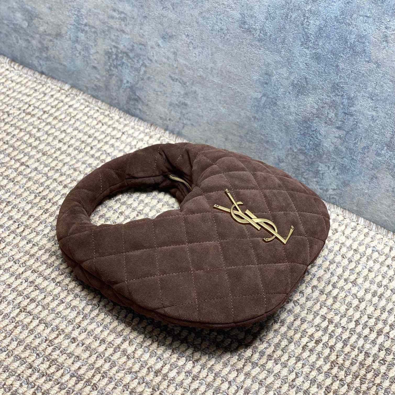 Saint Laurent Icarino In Quilted Suede - DesignerGu