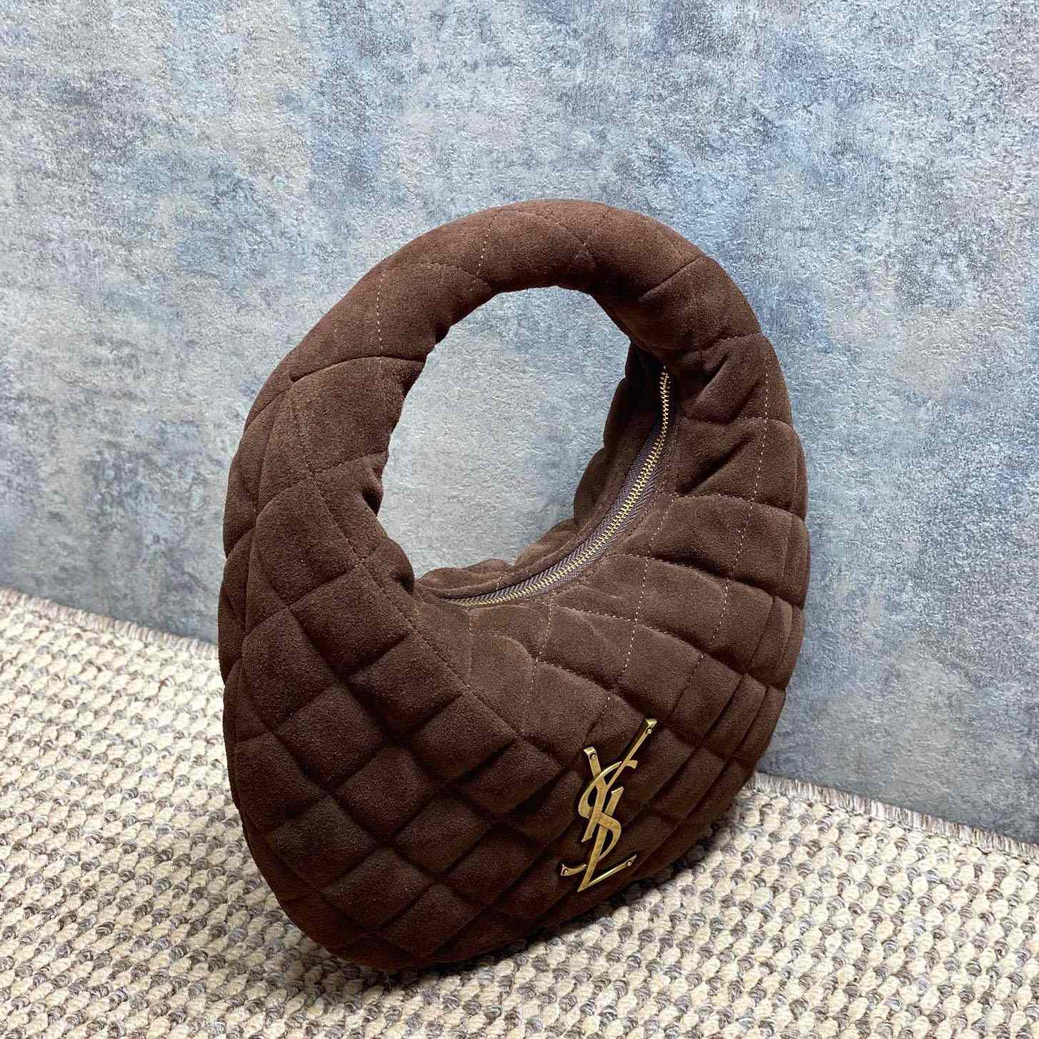 Saint Laurent Icarino In Quilted Suede - DesignerGu