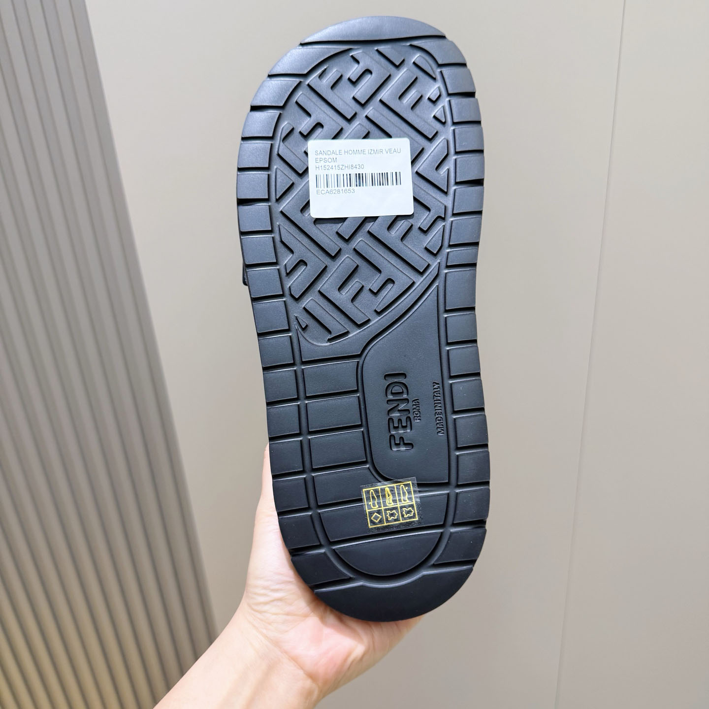 Fendi Jacquard Strap Slides - DesignerGu
