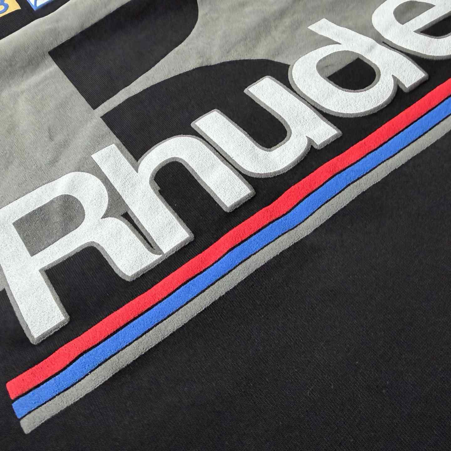 Rhude Petrol Patch Tee ' Black' - DesignerGu