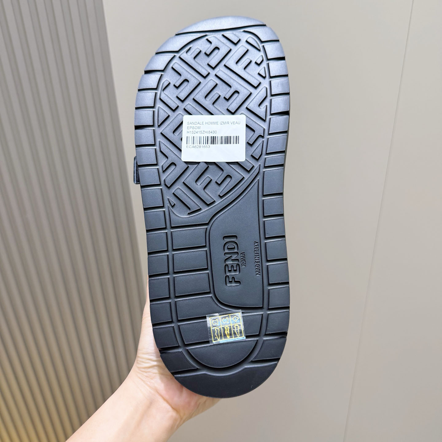 Fendi Jacquard Strap Slides - DesignerGu