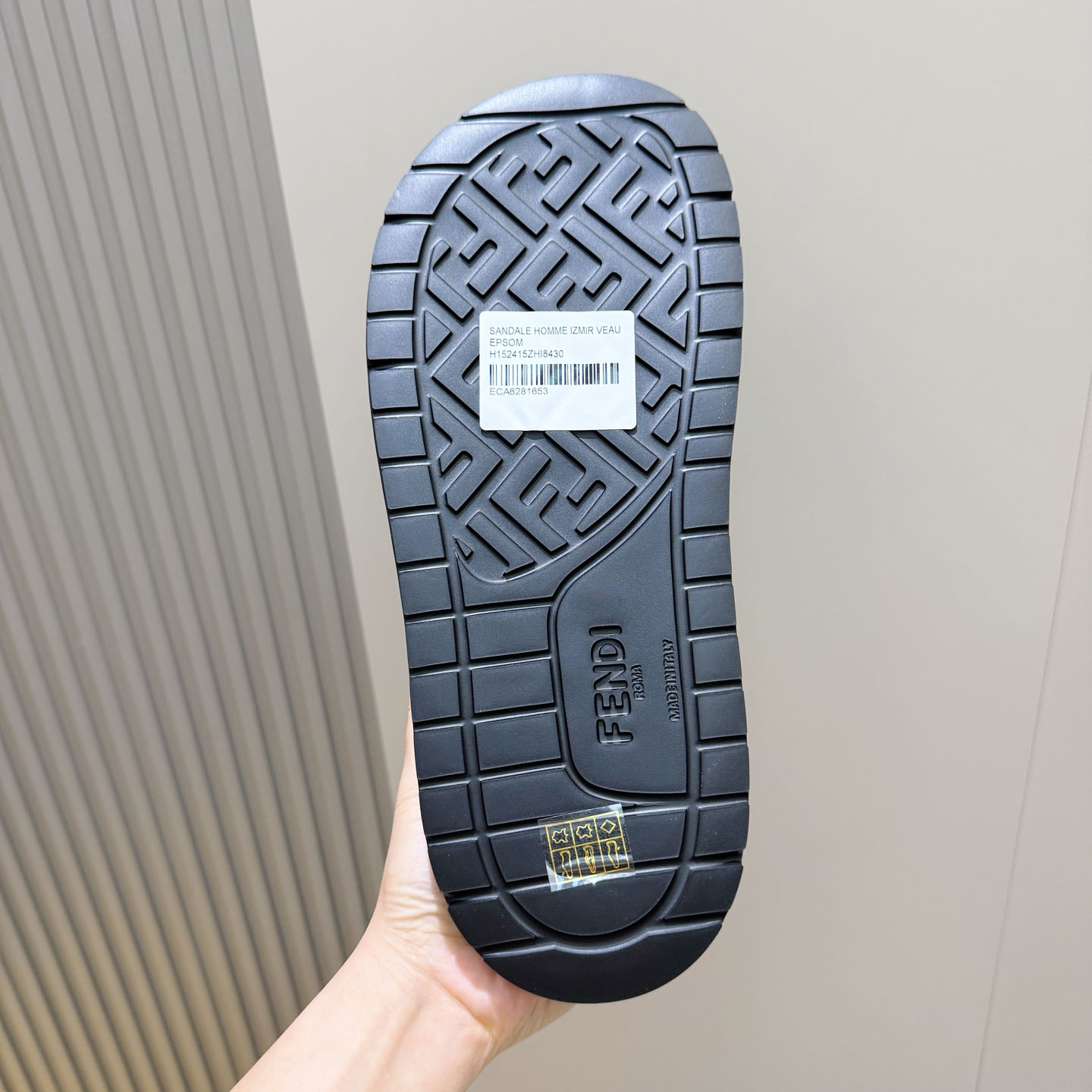 Fendi Jacquard Strap Slides - DesignerGu