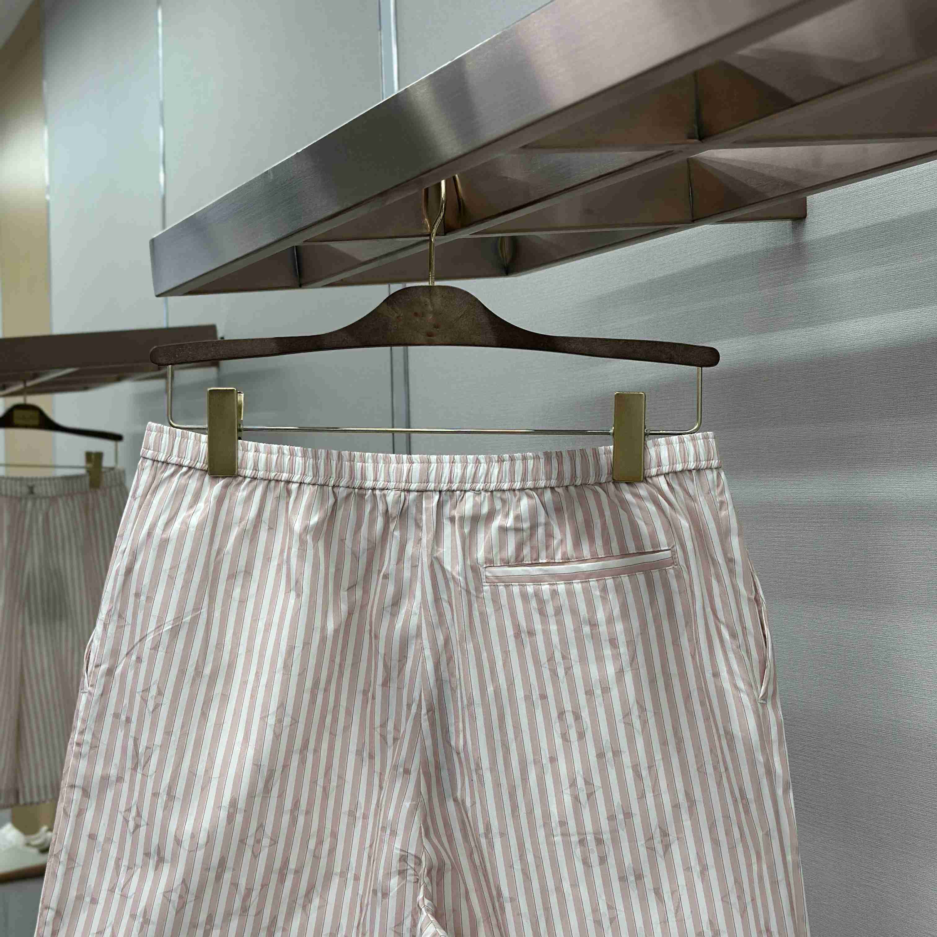 Louis Vuitton Monogram Striped Silk Boxer Shorts 1AK75D - DesignerGu