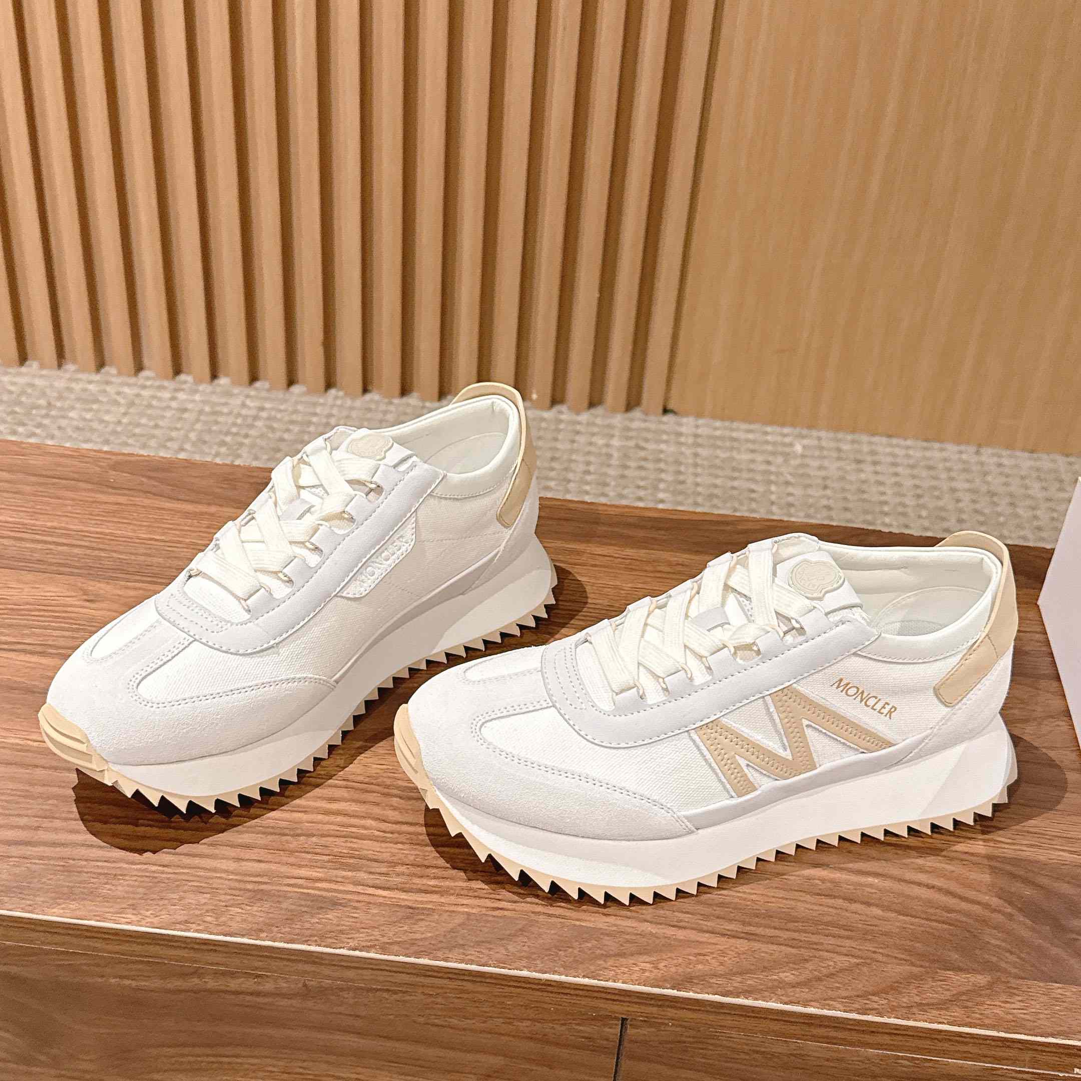 Moncler Pacey2 Suede & Nubuck Sneakers - DesignerGu
