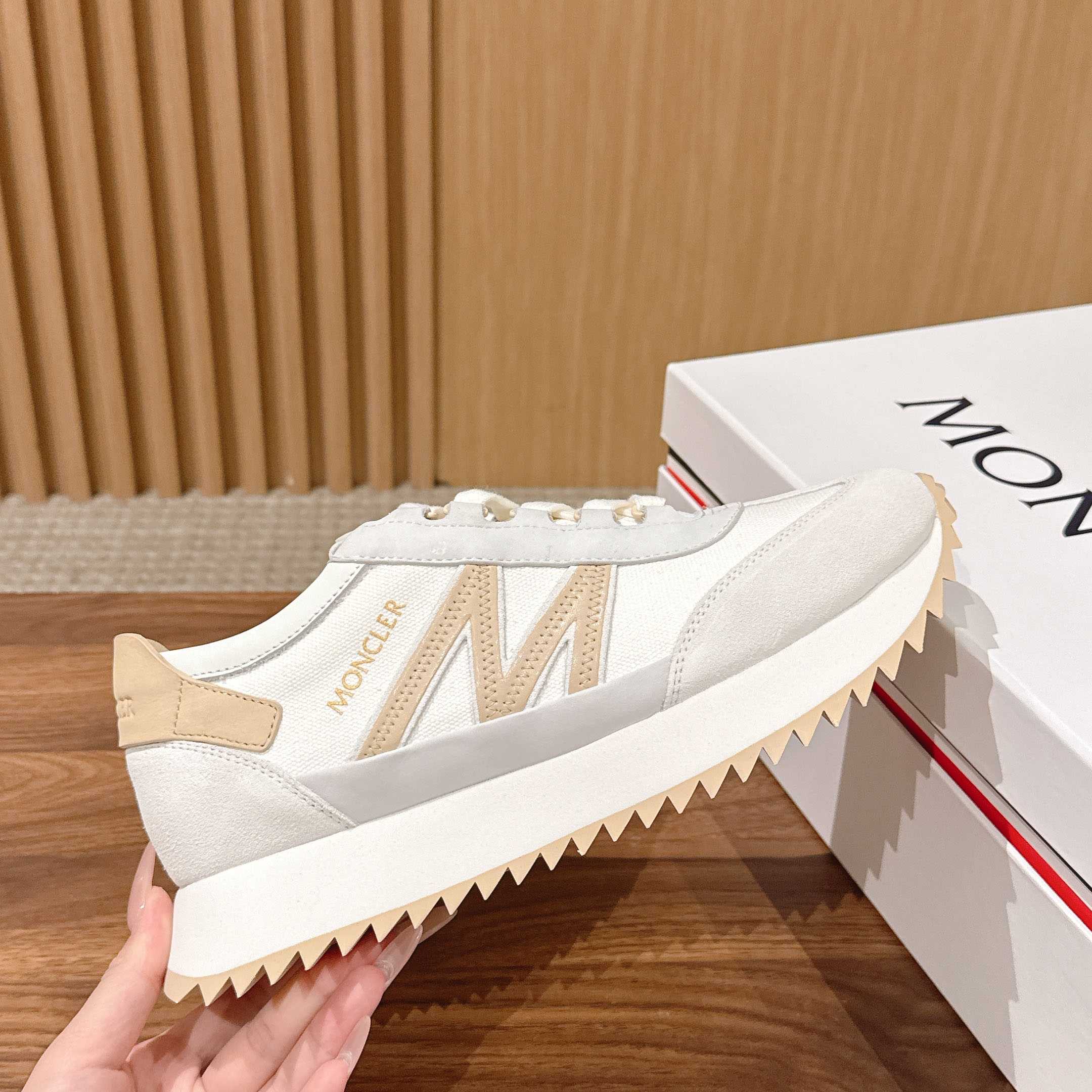 Moncler Pacey2 Suede & Nubuck Sneakers - DesignerGu