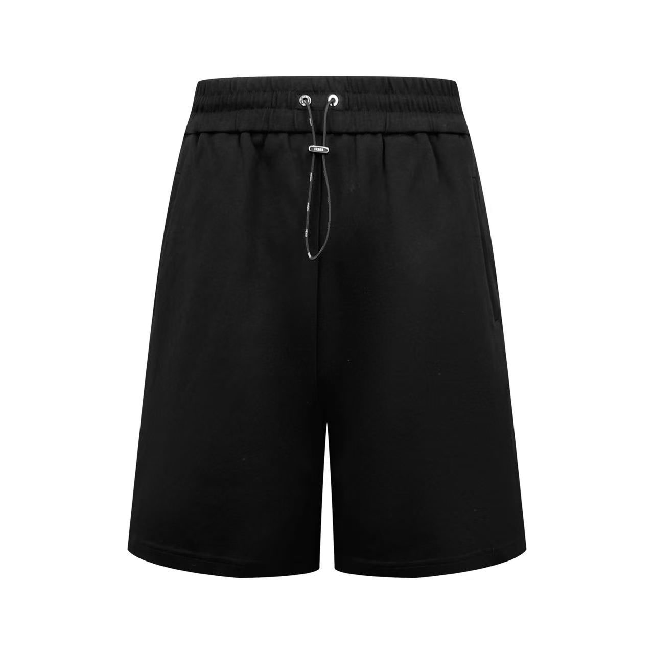 Fendi Black Technical Cotton Shorts - DesignerGu