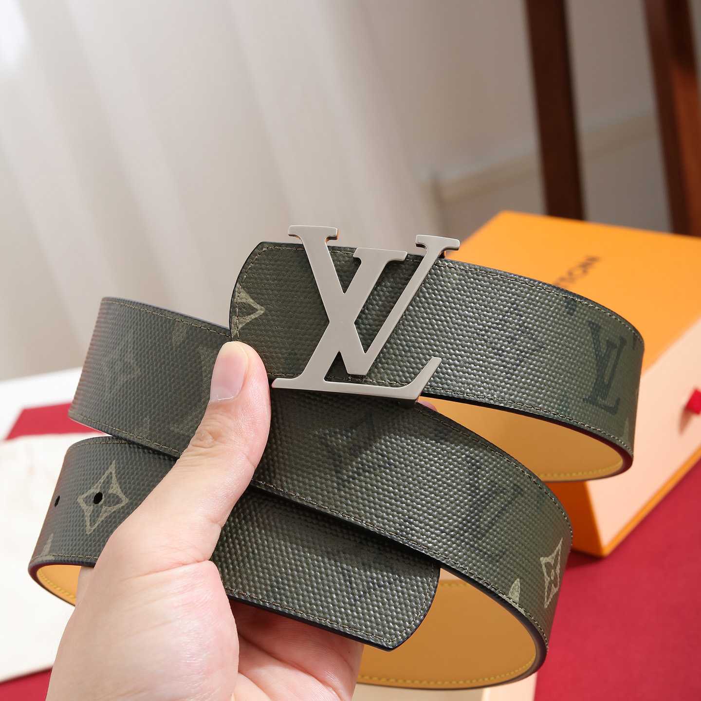 Louis Vuitton LV Initiales Monogram Surplus 40mm Belt - DesignerGu