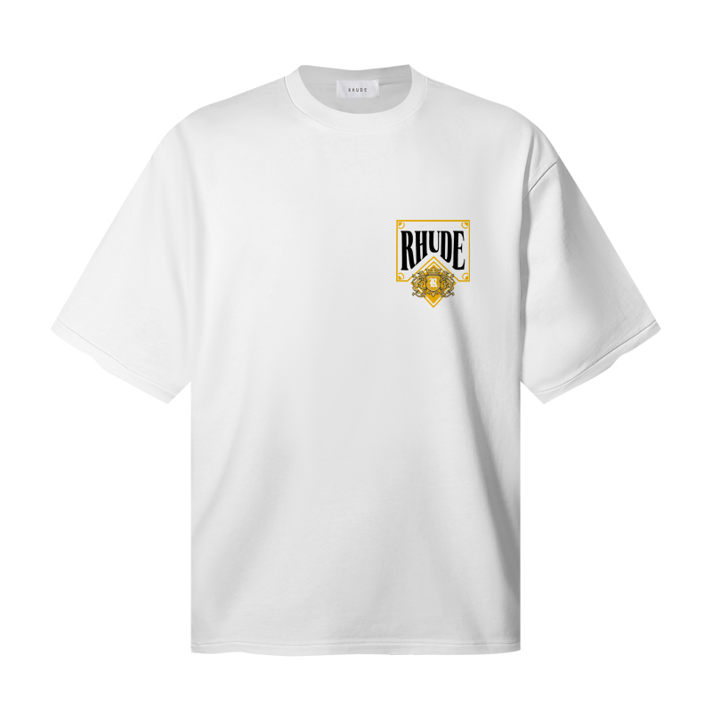 Rhude Playing Card Tee  'White' - DesignerGu