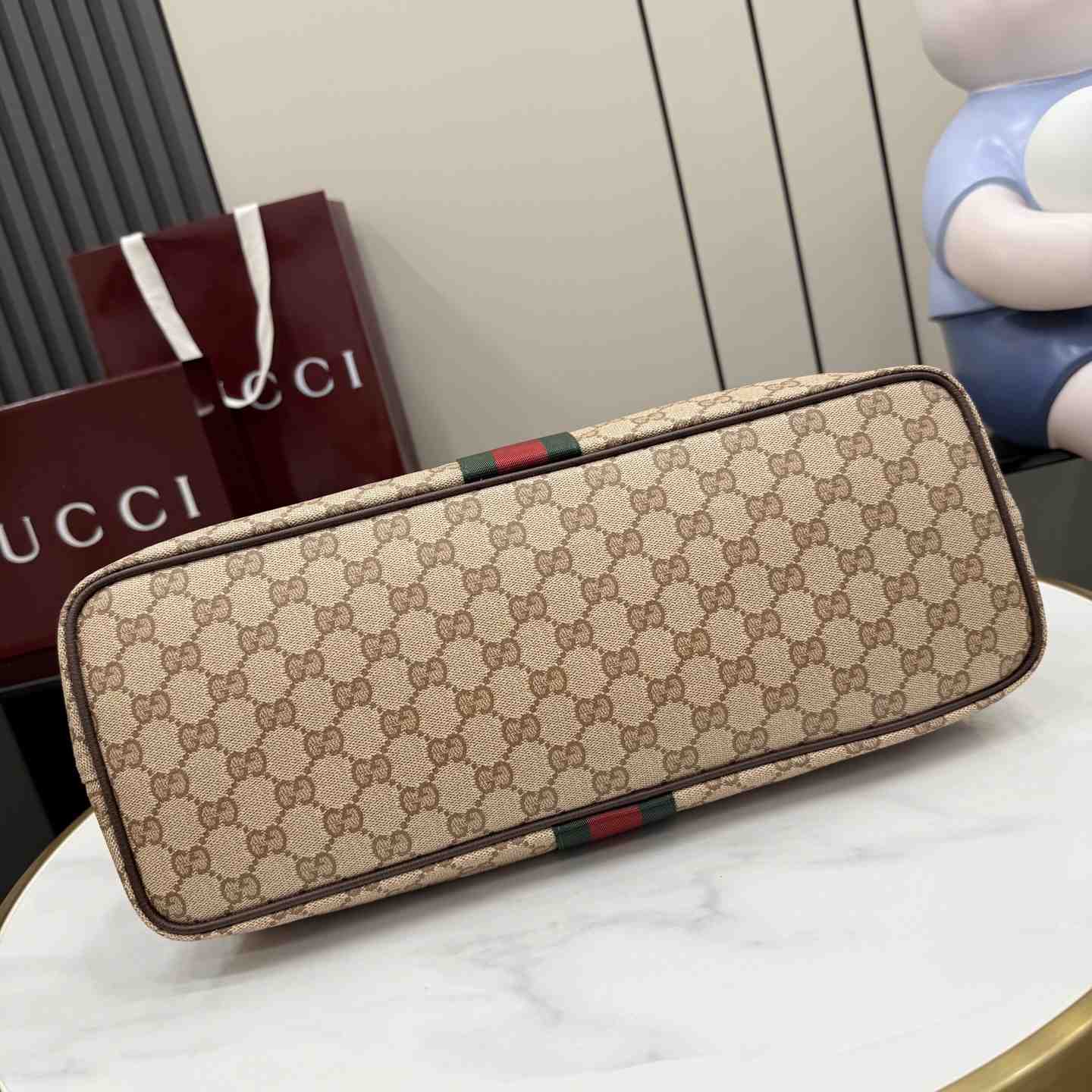 Gucci Large Shoulder Bag With Web A008NS - DesignerGu