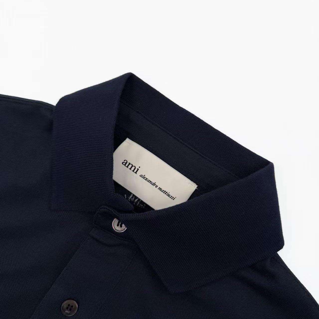 AMI Paris Ami De Coeur Relaxed Polo Shirt - DesignerGu